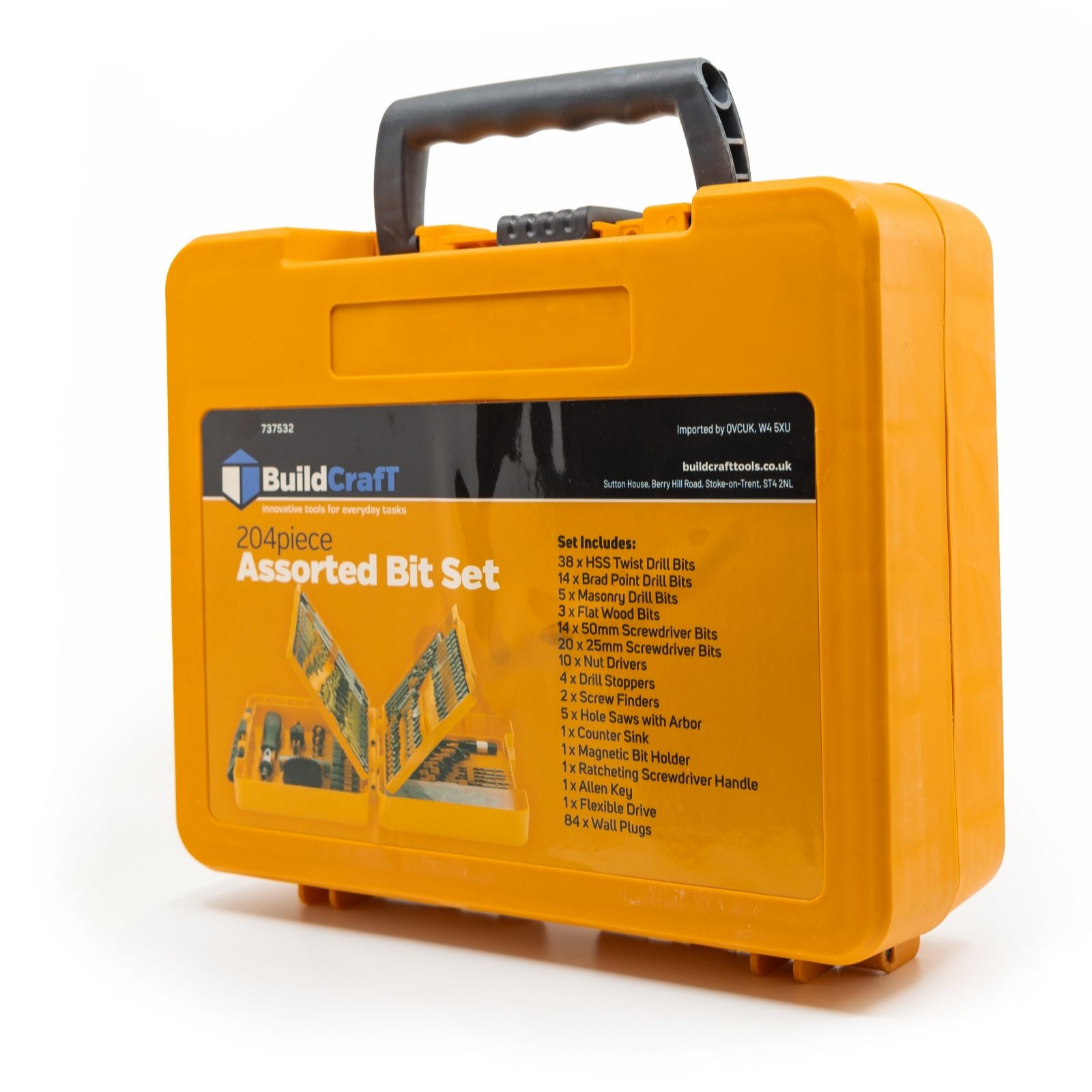 Buildcraft 204pcs Combination Drill Bits Set