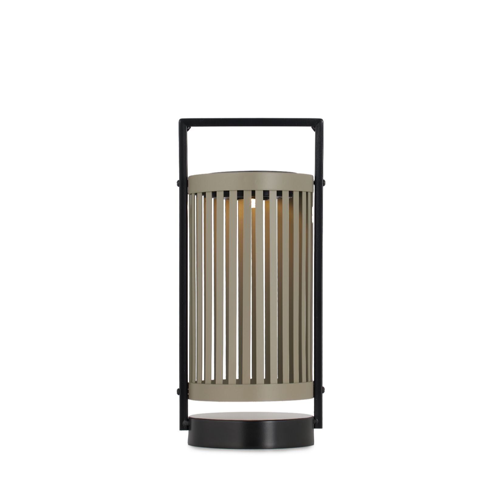 abode Solar Cylindrical Metal Lantern 30cm