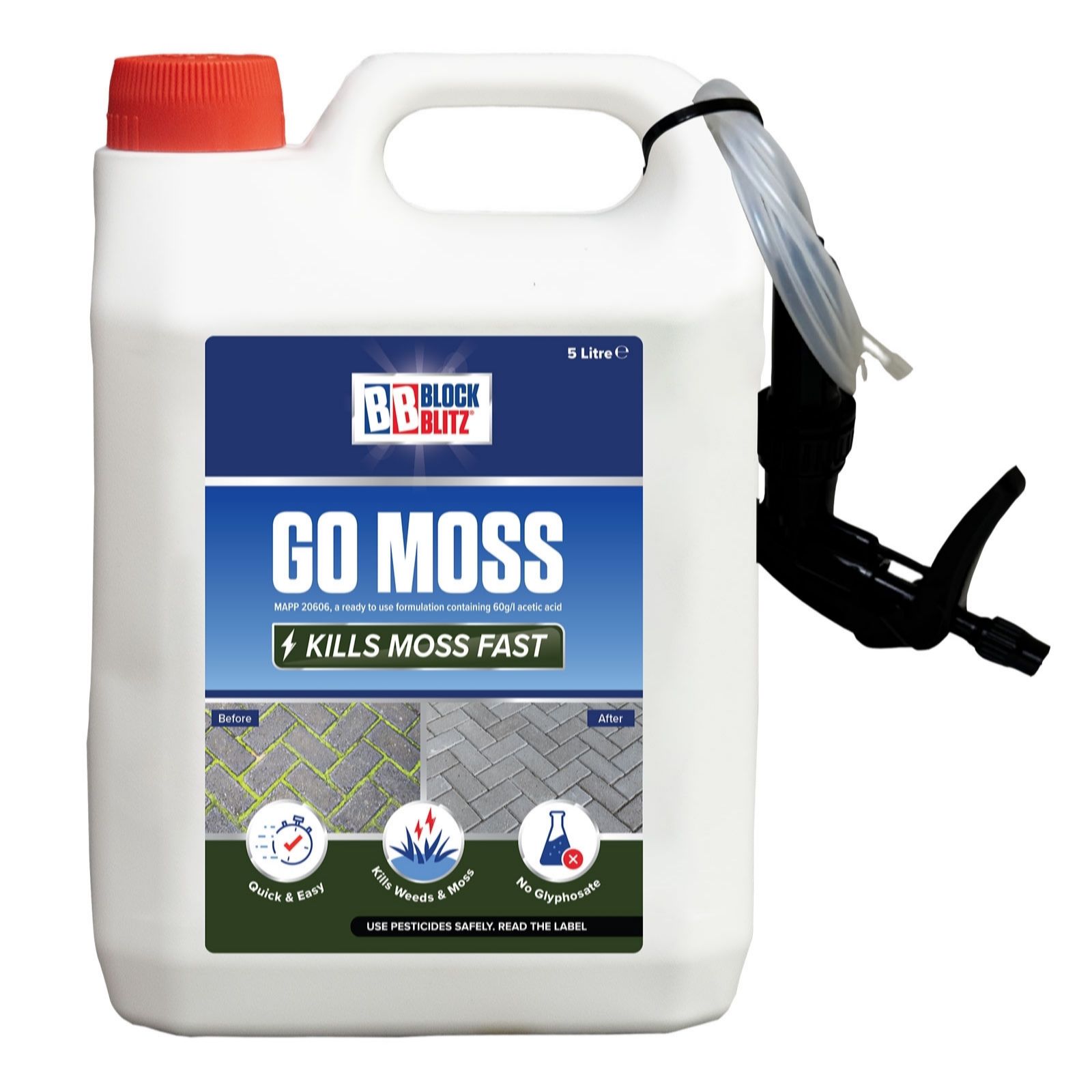 Go Moss 5 Litre with Trigger Spray