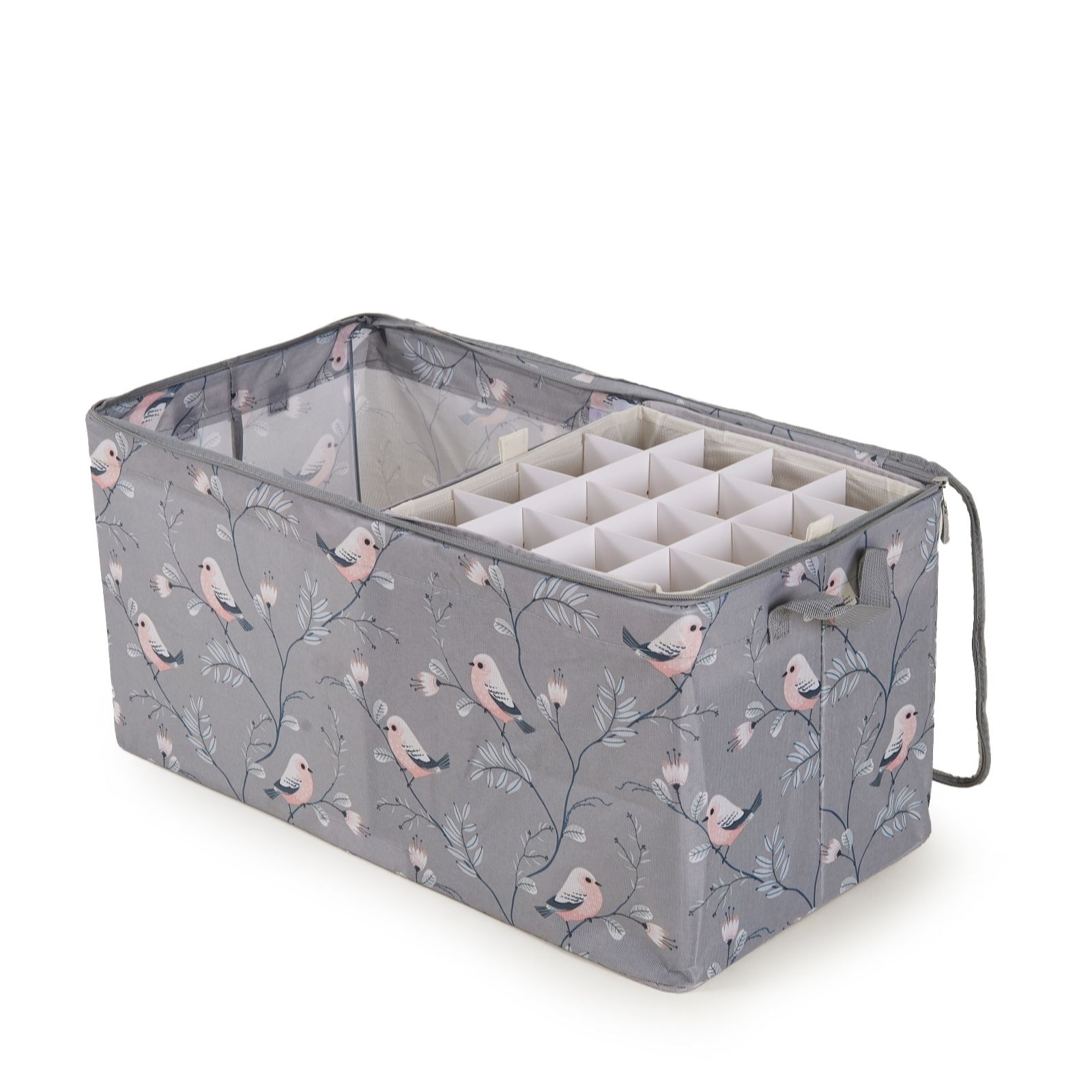 Periea Collapsible Decoration & Organisation Box with Divider and Trays