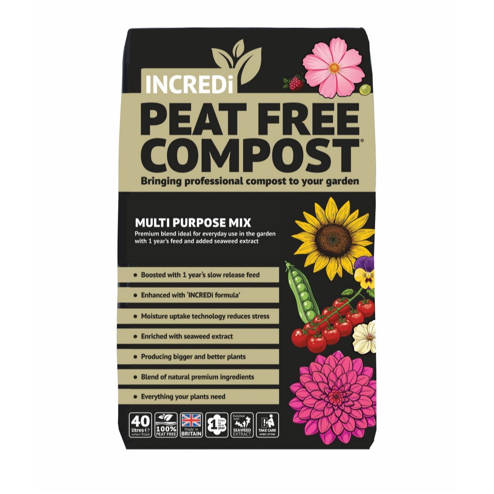 IncrediPeatFree Premium Multi Compost & 240g Incredibloom