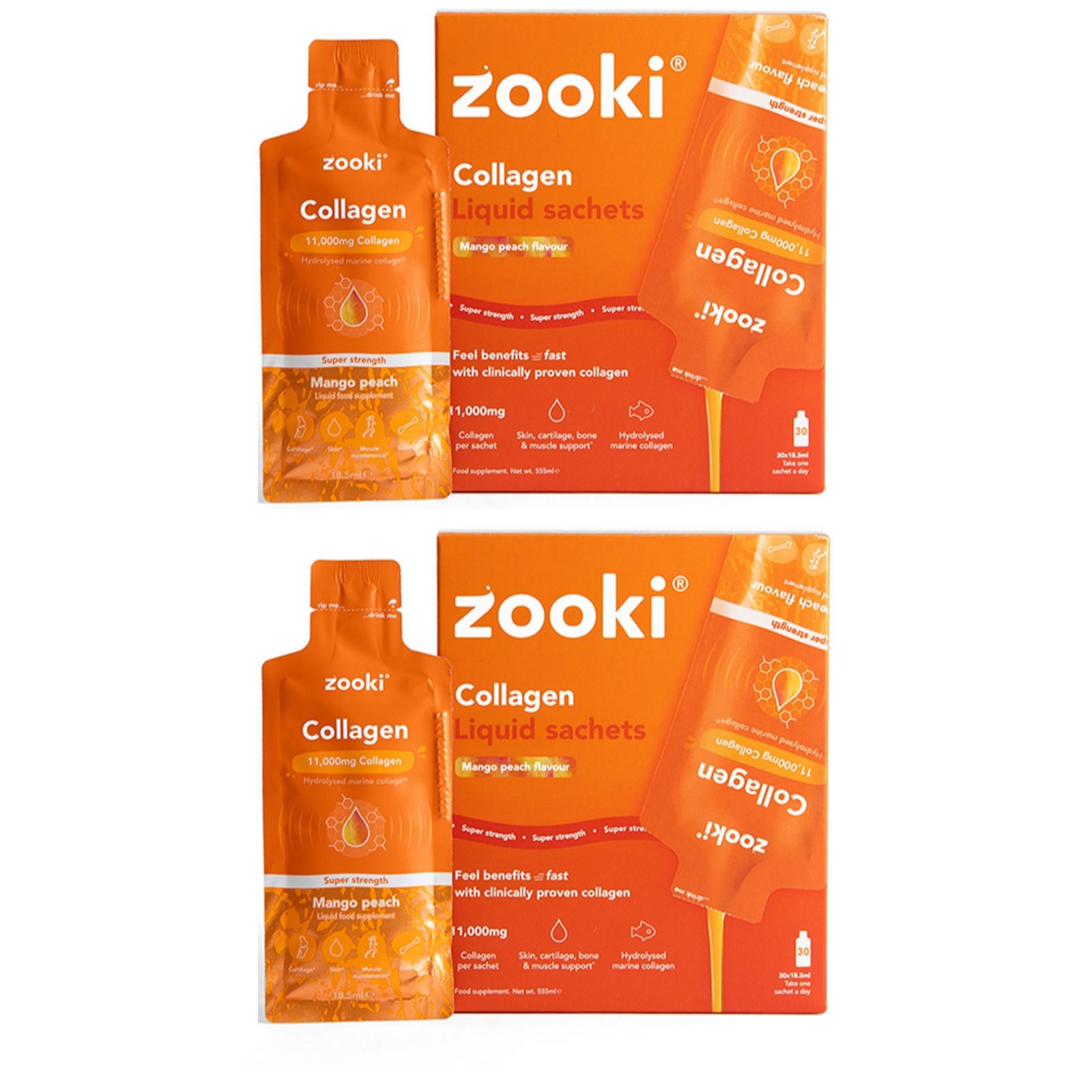 Zooki Super Strength Collagen 11,000mg 2 Month Supply