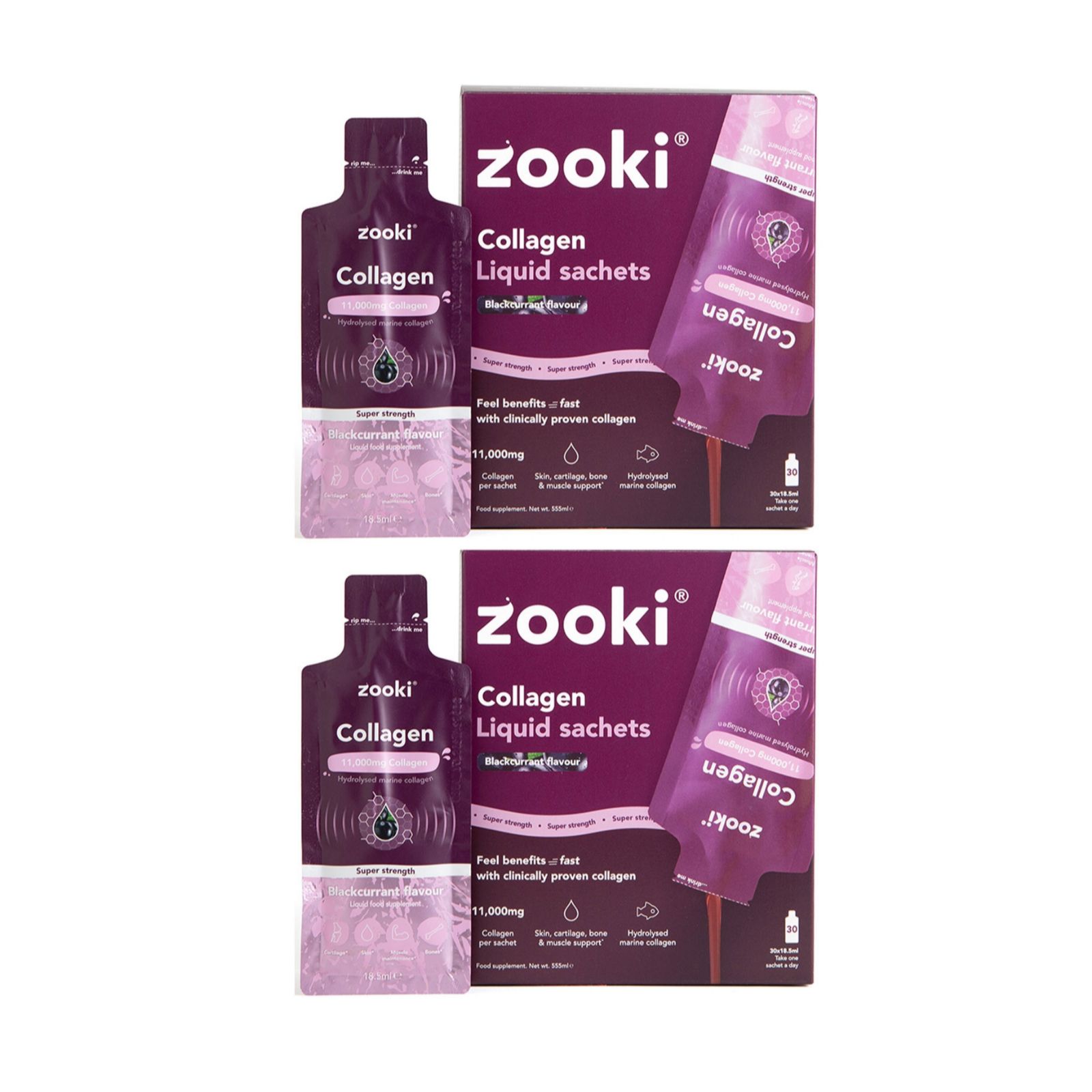 Zooki Super Strength Collagen 11,000mg 2 Month Supply