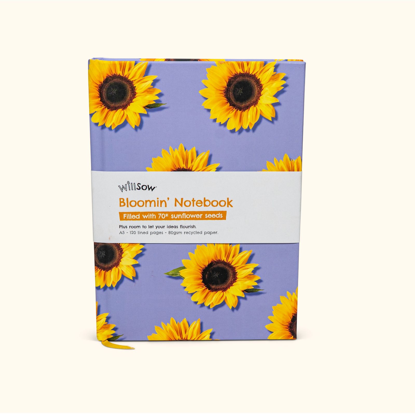 Willsow A5 Sunflower Notebook & Carrot Pen