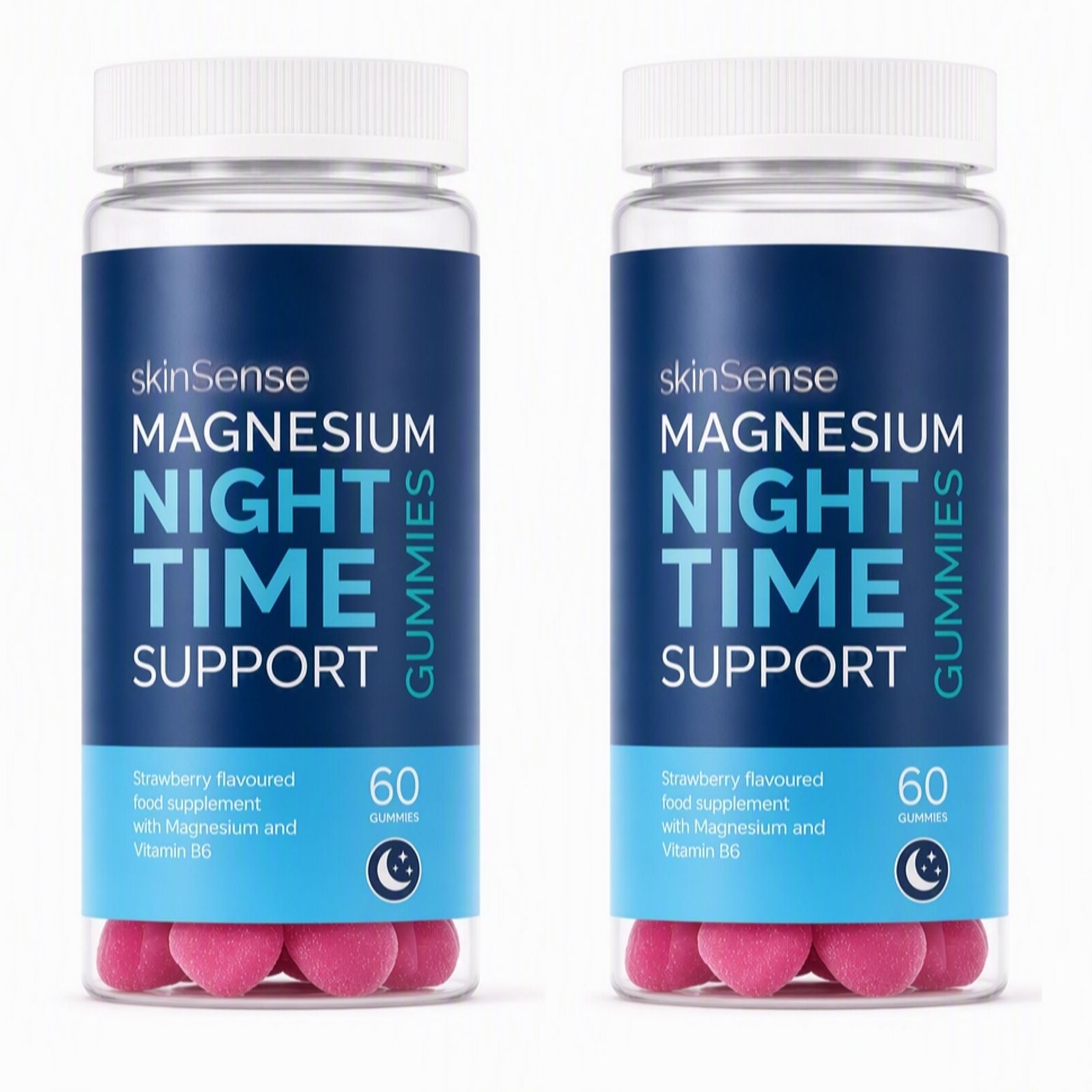 SkinSense Magnesium Night Time Support Gummies 2 Month Supply