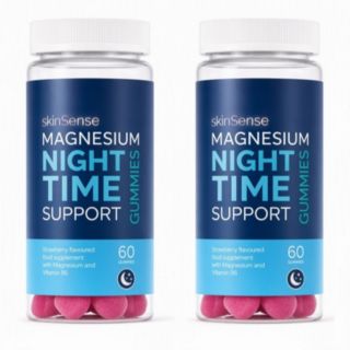 SkinSense Magnesium Night Time Support Gummies 2 Month Supply