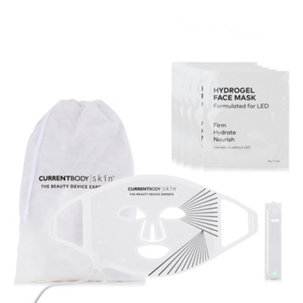 CurrentBody Skin LED Light Therapy Mask with 5 x Hydrogel Facemasks - 730312