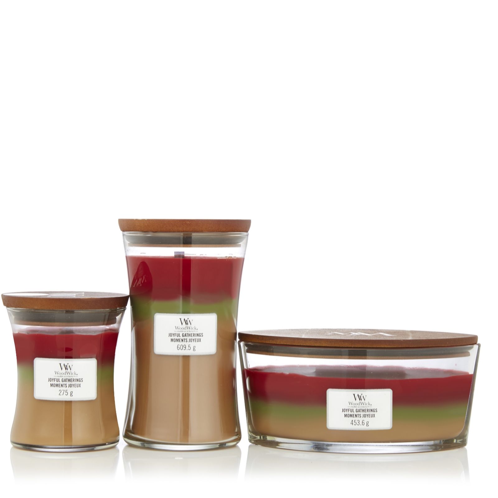 Woodwick 3 Piece Joyful Gatherings Collection QVC UK
