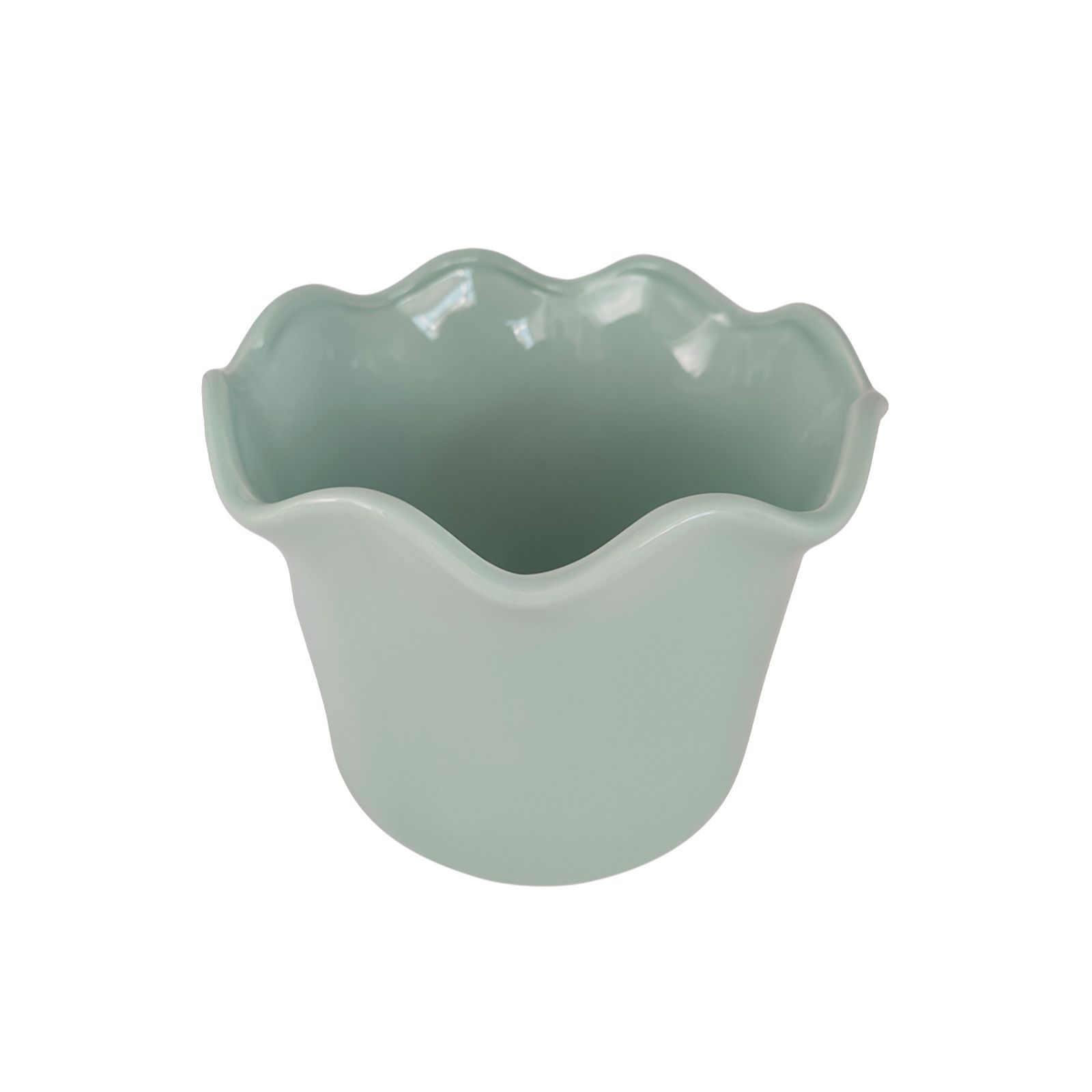 Garden Stories Sorbet Collection Small 13.5cm Ceramic Scalloped Planter