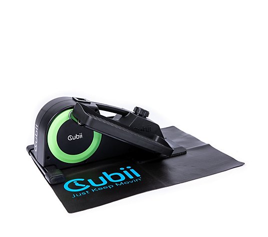 Cubii JR2 Seated Smooth Action Elliptical Trainer with Floor Mat