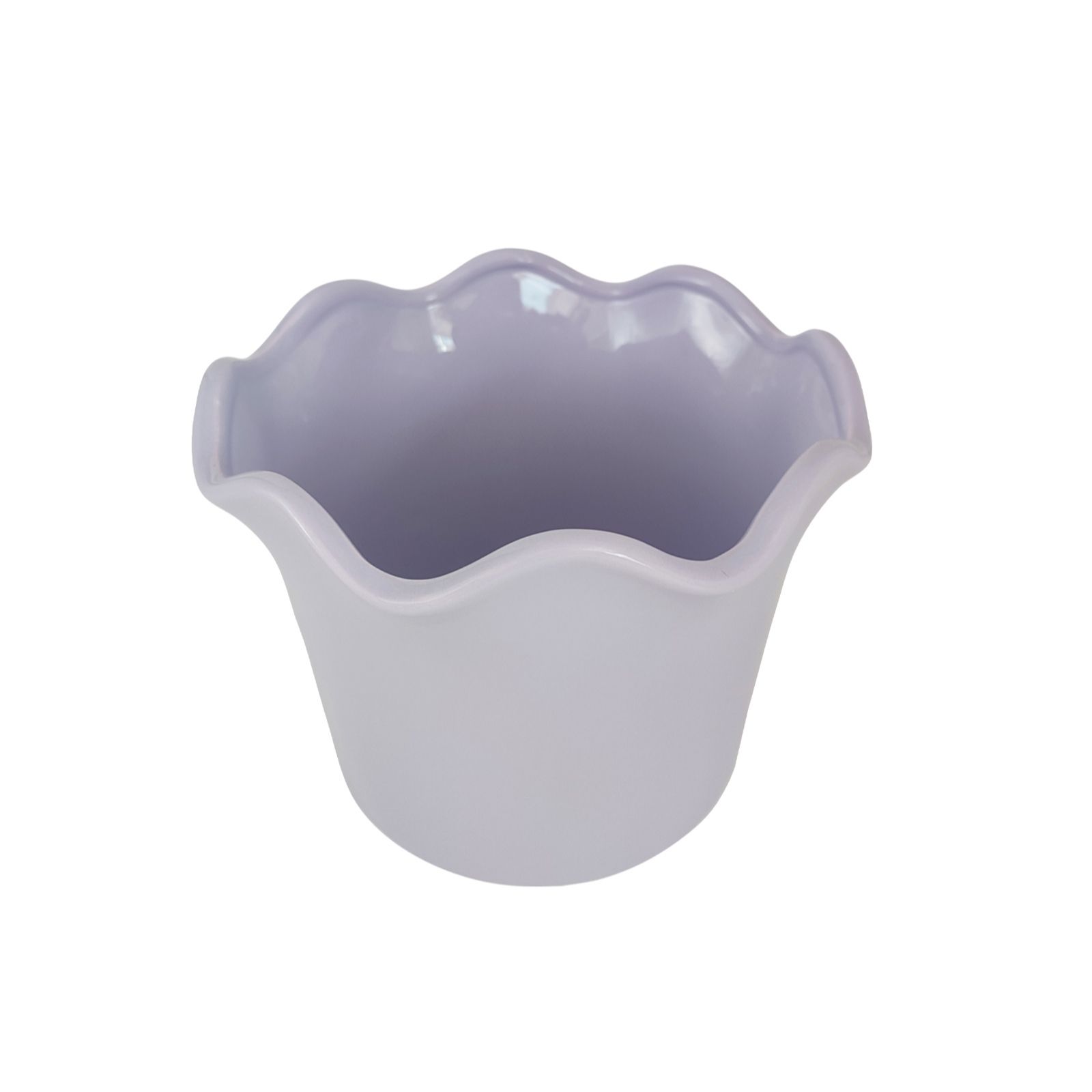 Garden Stories Sorbet Collection Medium 17cm Ceramic Scalloped Planter