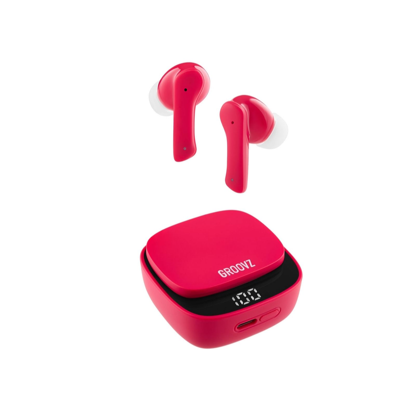 Groovz True Wireless Ear Buds with Magnetic Digital Charging Case