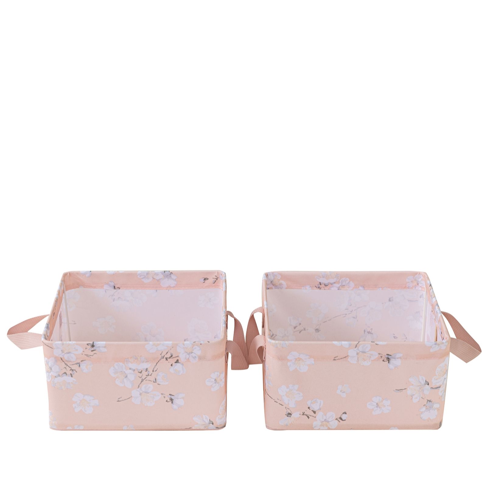 Periea Set of 2 Square Wipe Clean Collapsible Storage Baskets