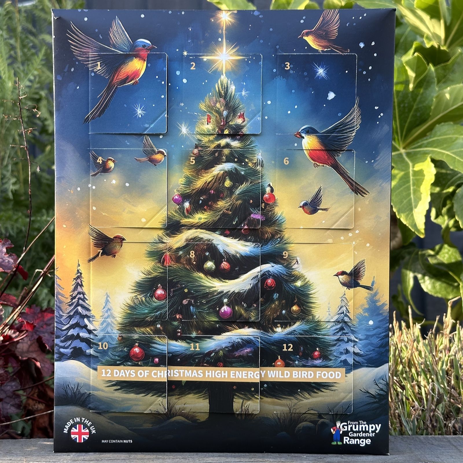 Grumpy Gardener 12 Days of Christmas Bird Feed Calendar