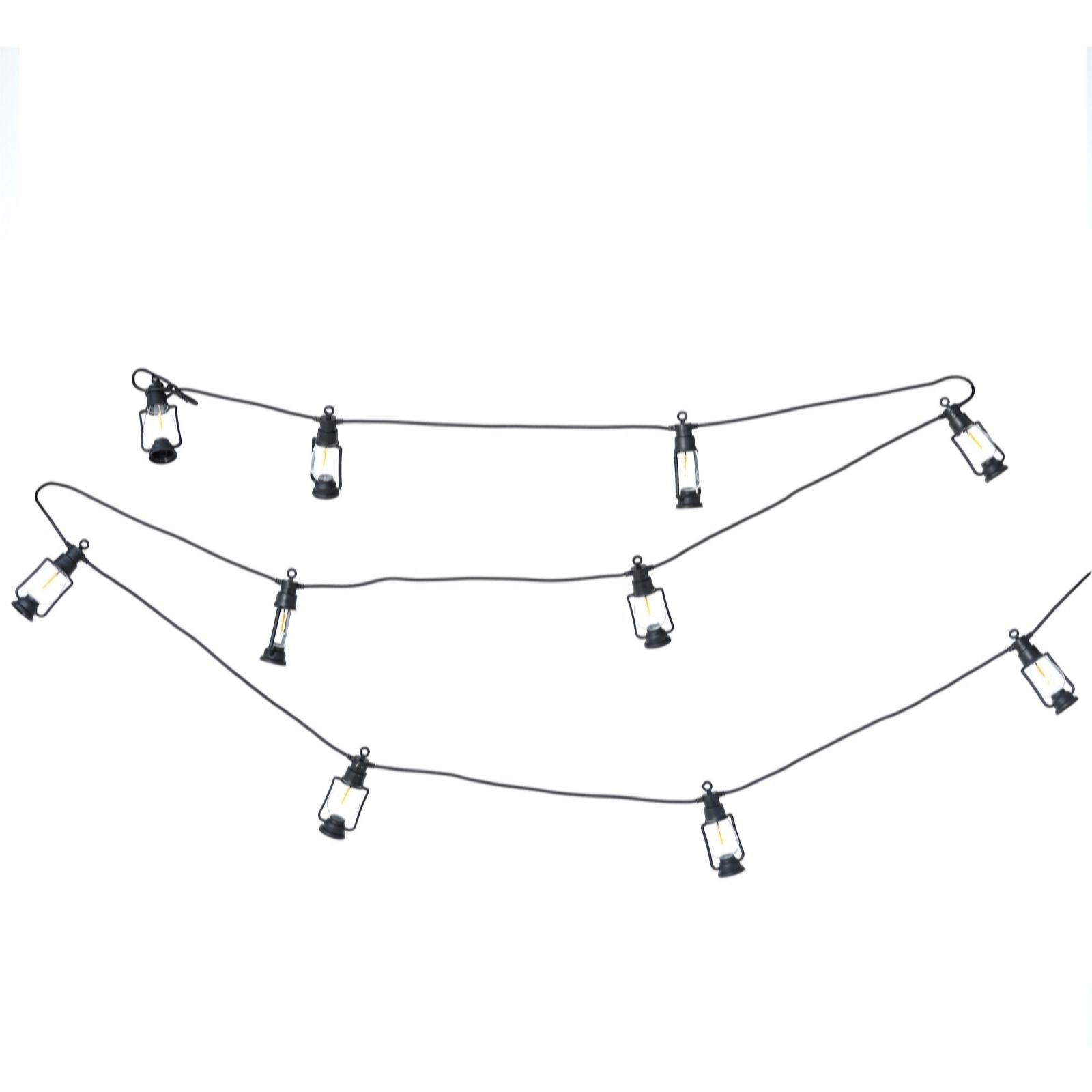 Outlet Garden Reflections 10 Bulb Flame Effect Lantern String Light