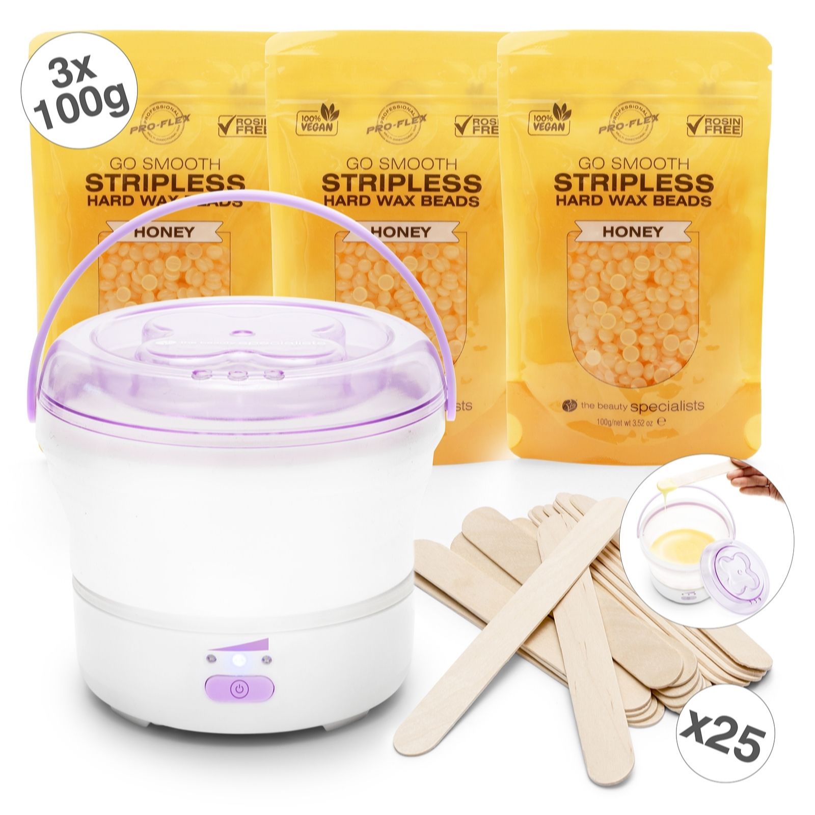 Rio Go Smooth Hard Wax Heater with Hard Wax Beads