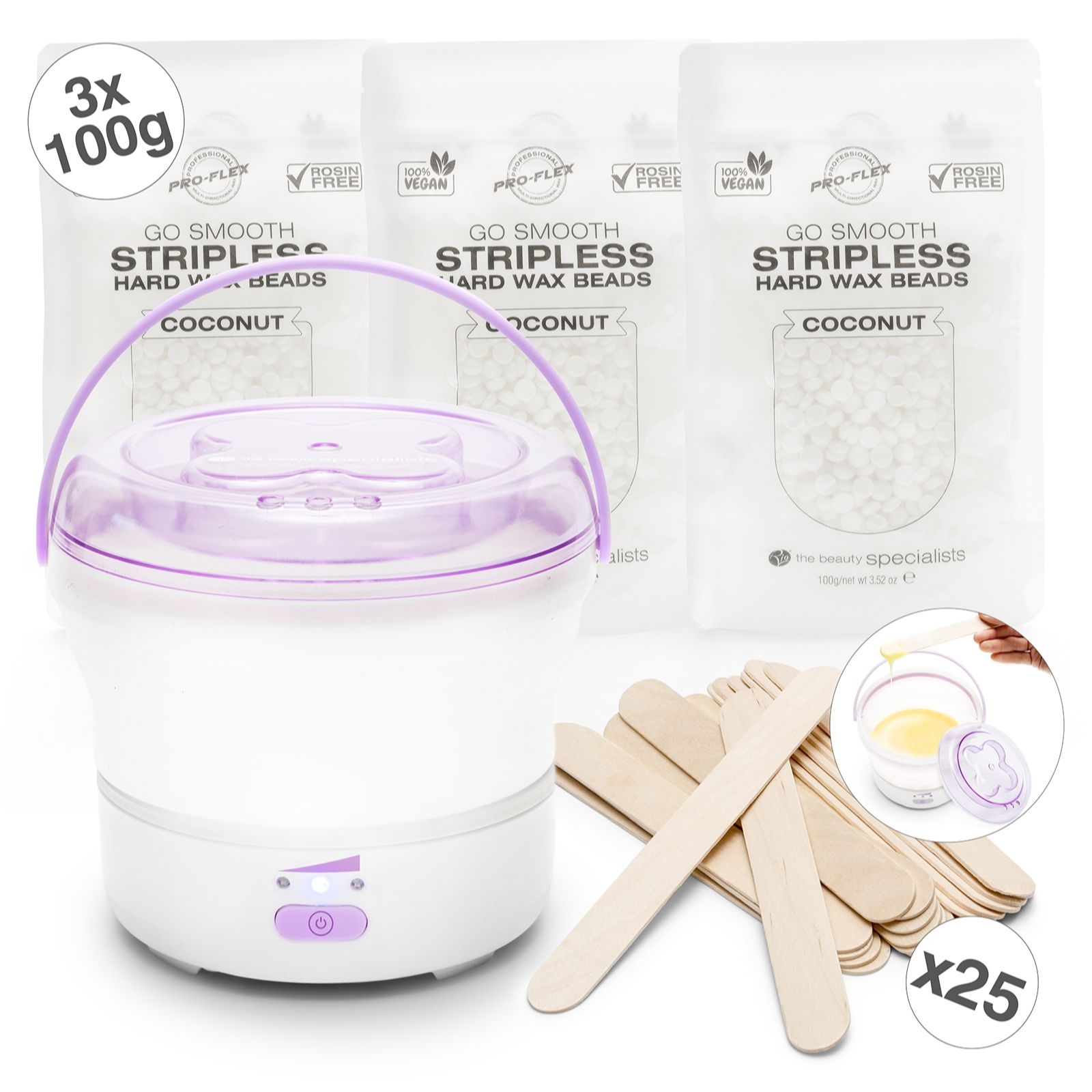 Rio Go Smooth Hard Wax Heater with Hard Wax Beads