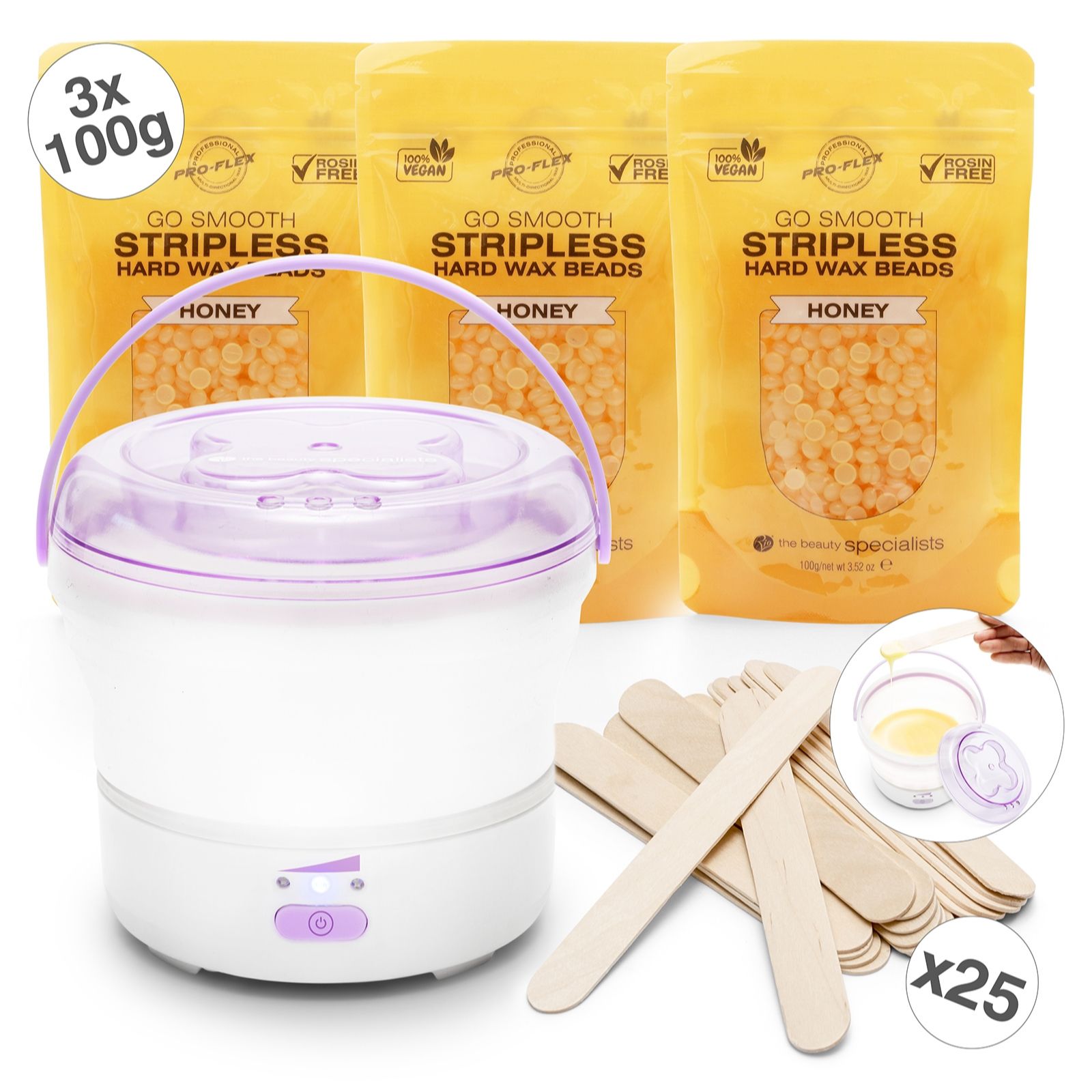 Rio Go Smooth Hard Wax Heater with Hard Wax Beads