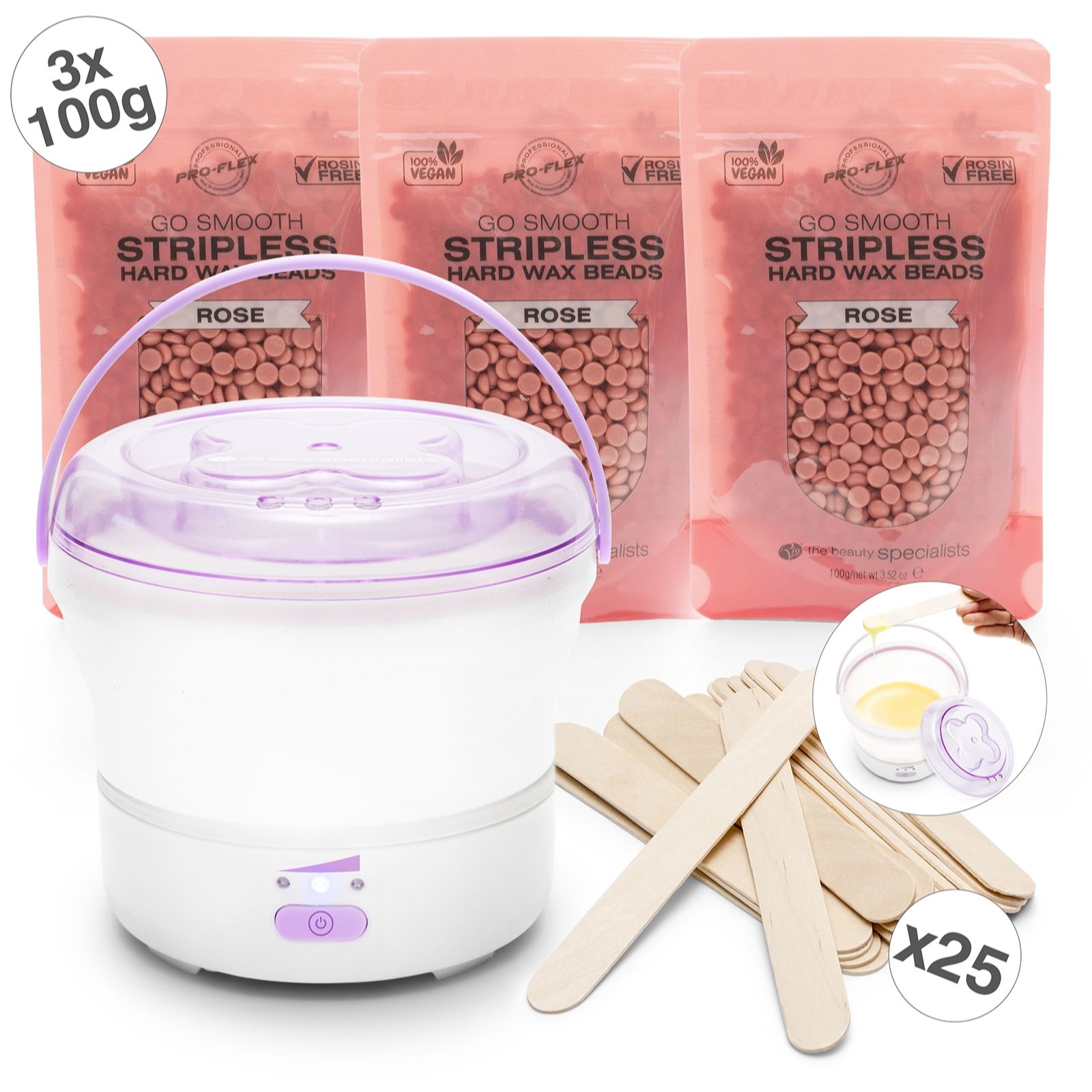 Rio Go Smooth Hard Wax Heater with Hard Wax Beads
