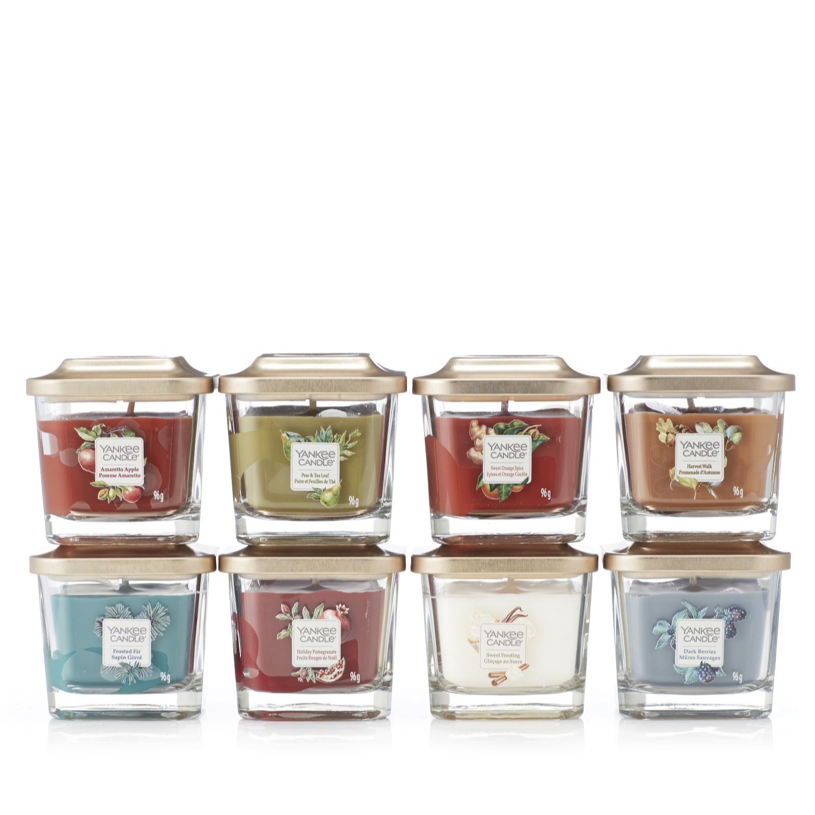 Yankee Candle Set of 8 Small Elevate Jars - QVC UK