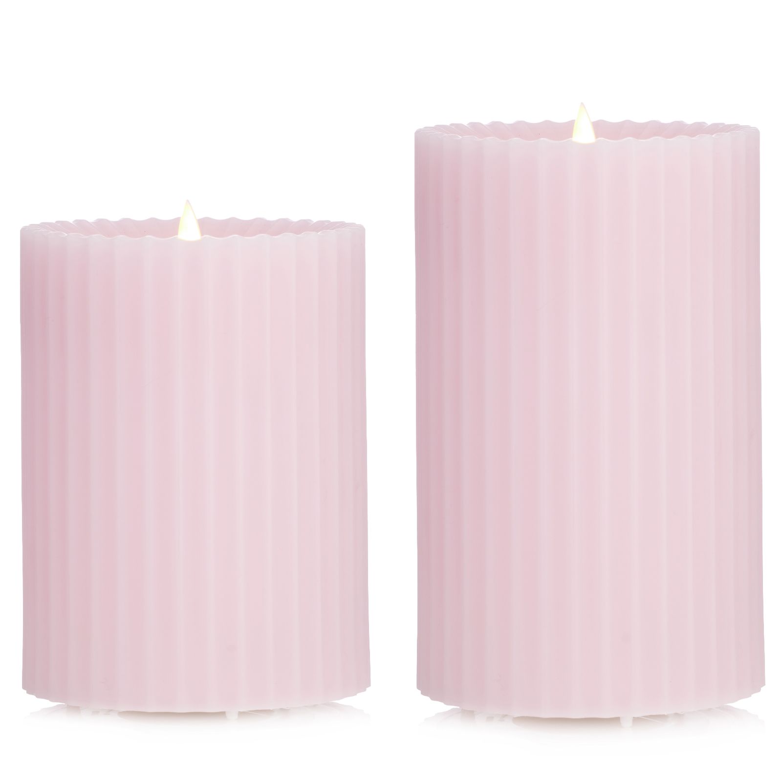 Garden Stories Sorbet Collection Set of 2 Fluted Outdoor Wax Candles
