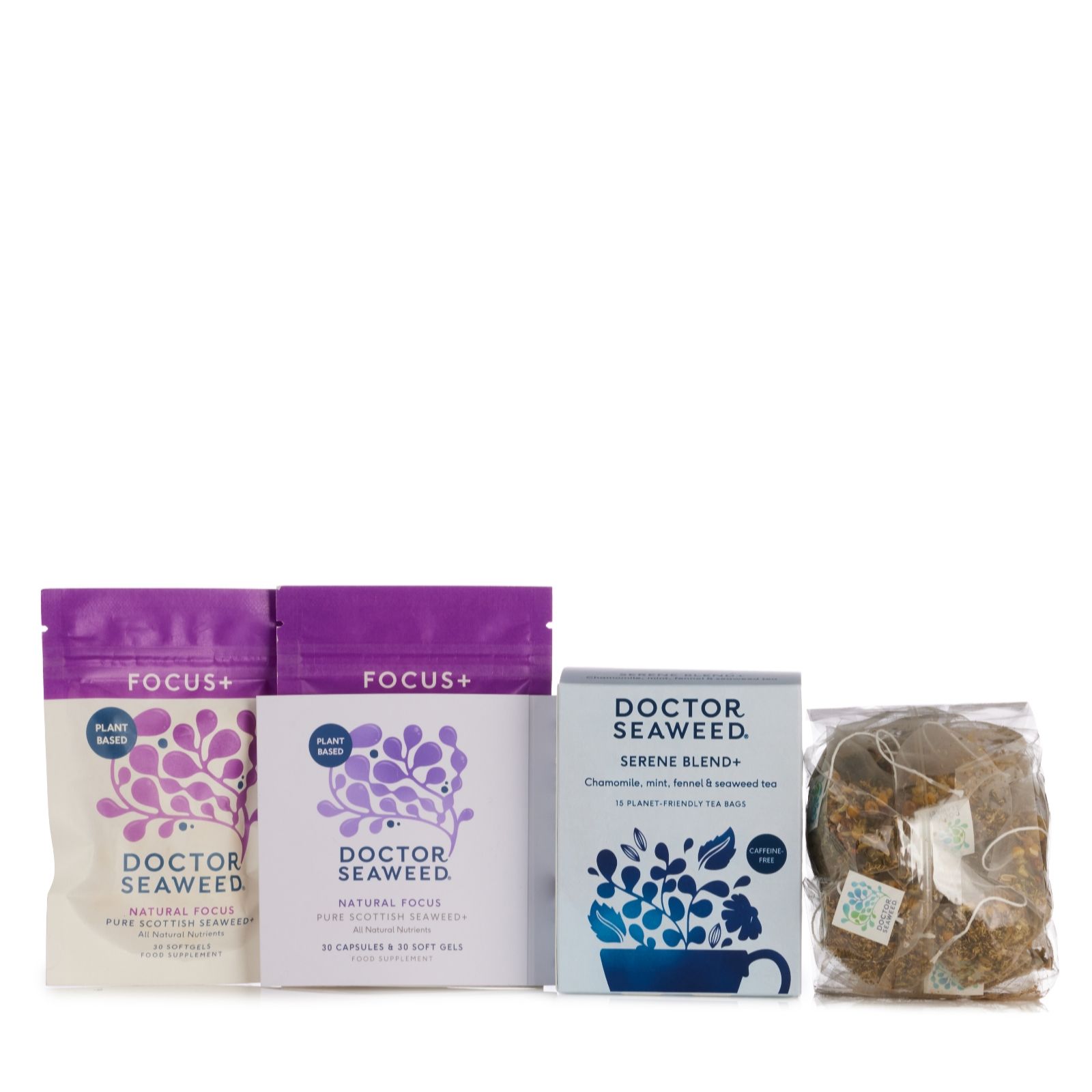 Doctor Seaweed Focus+ Supplements 30 Day Supply & Serene Blend+ Tea