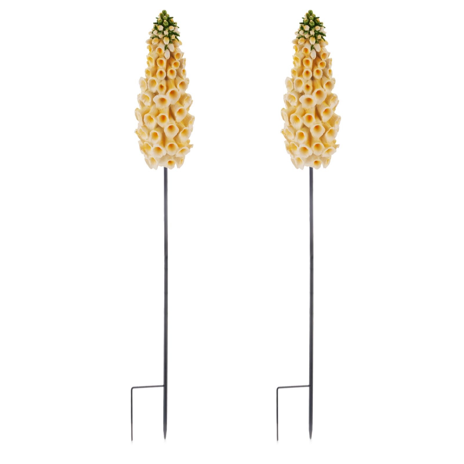 Garden Stories Set of 2 Foxgloves Garden Stakes