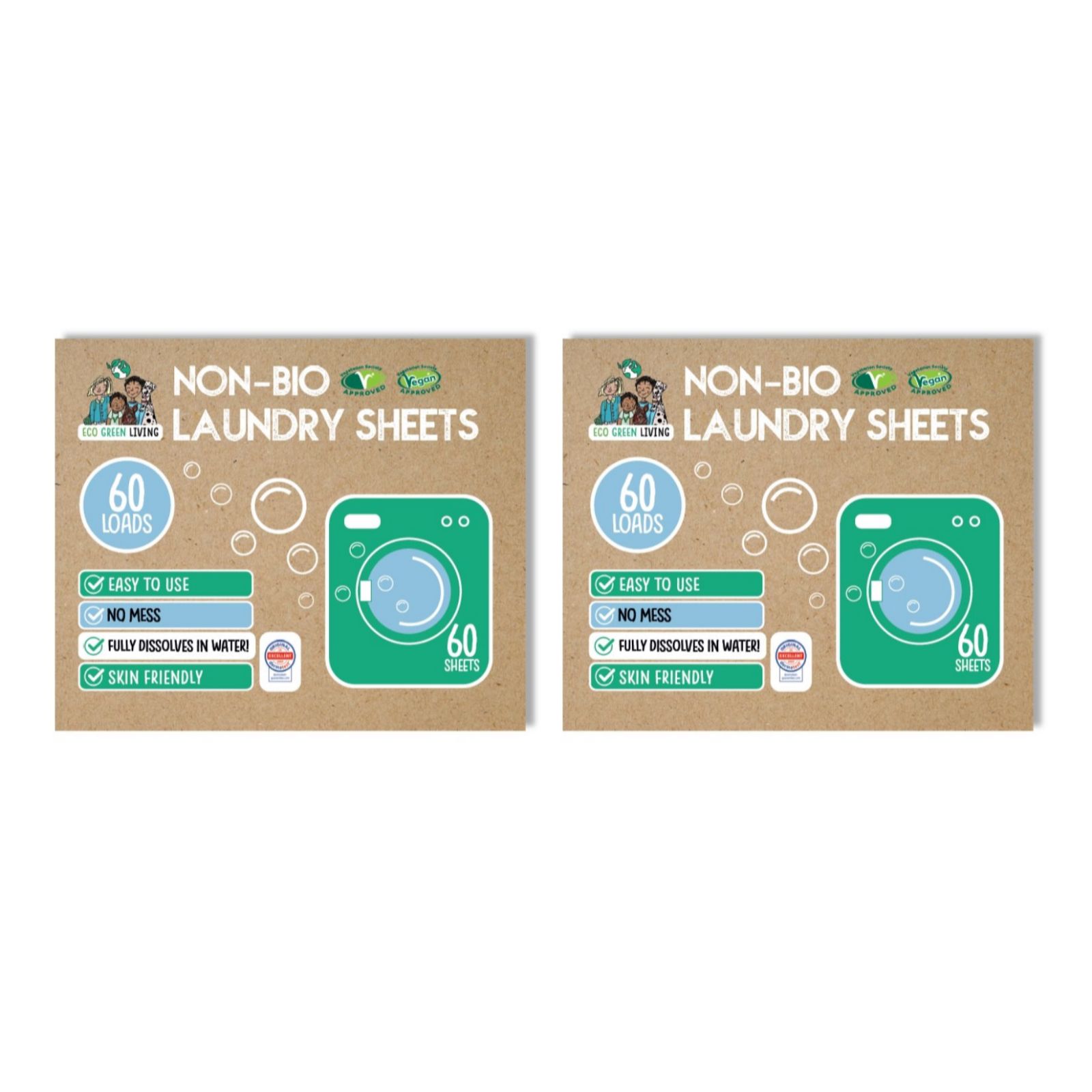 Eco Green Living Set of 2 Laundry Sheets