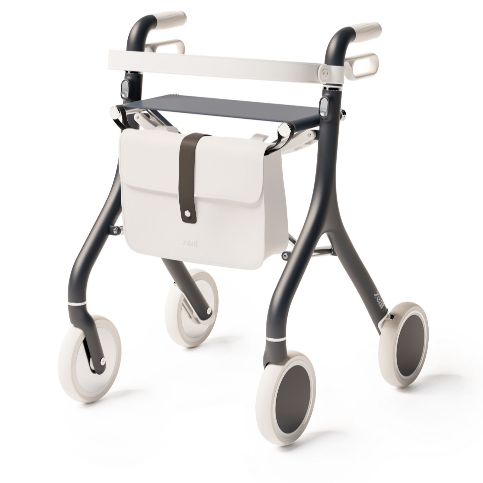 Zeal Rollator Walker with Bag & Backrest