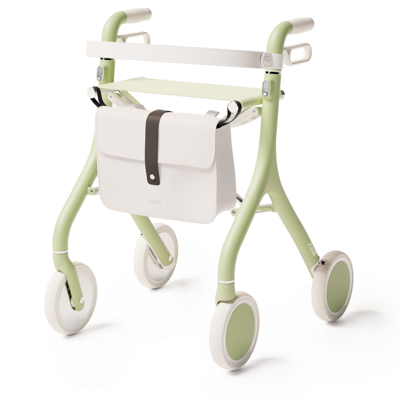 Zeal Rollator Walker with Bag & Backrest