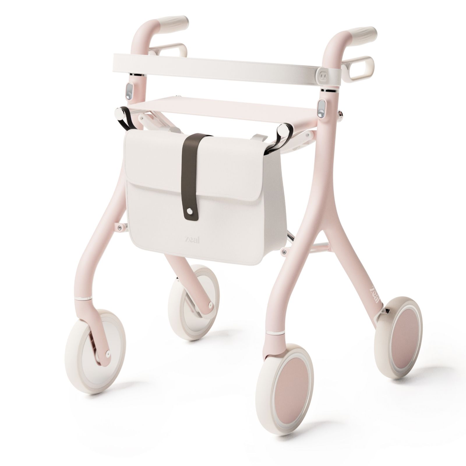 Zeal Rollator Walker with Bag & Backrest