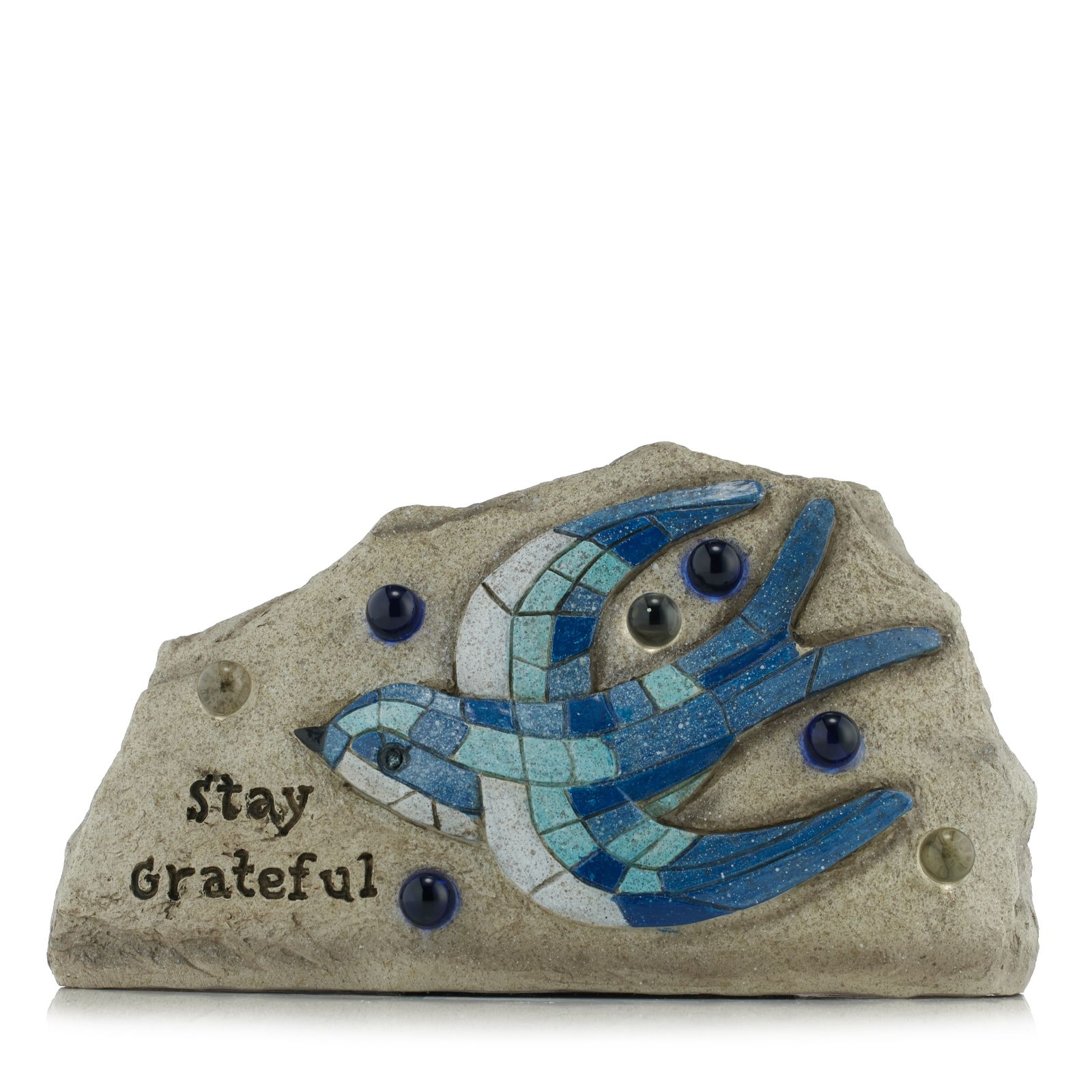 My Garden Stories Decorative Solar LED Gratitude Rock