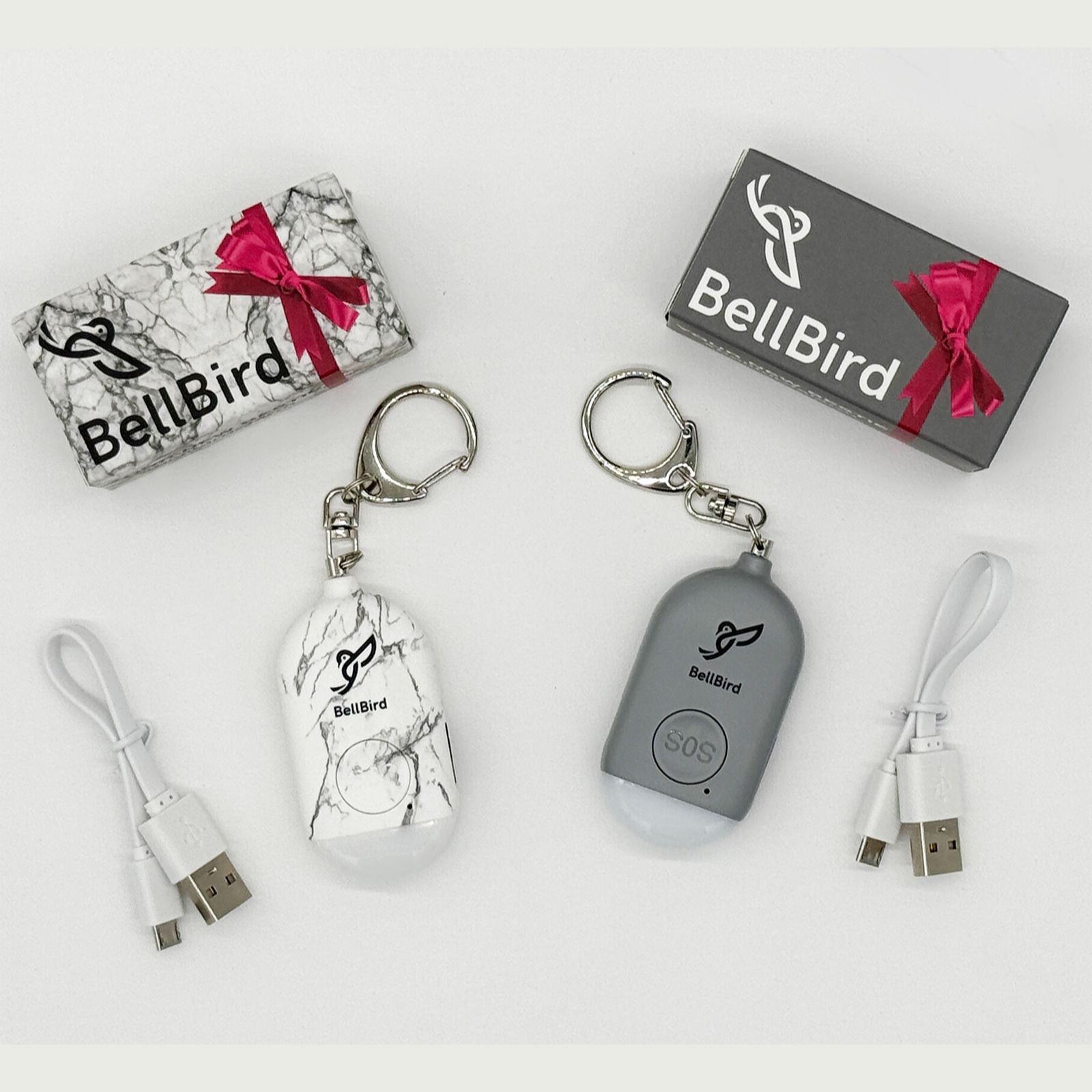 Bellbird Set of 2 Rechargeable Safety Alarms with Gift Boxes