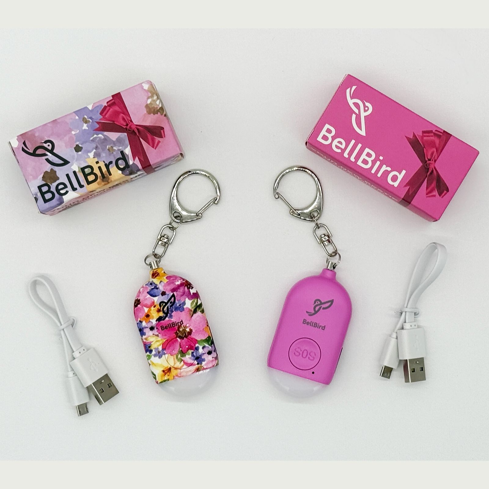 Bellbird Set of 2 Rechargeable Safety Alarms with Gift Boxes