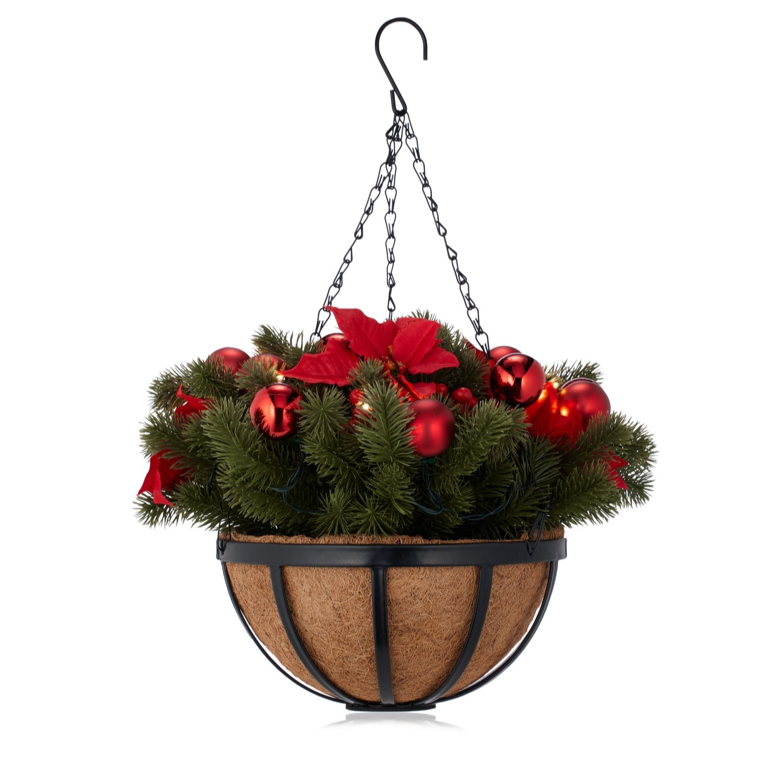 Home 2 Garden Faux Christmas Hanging Basket