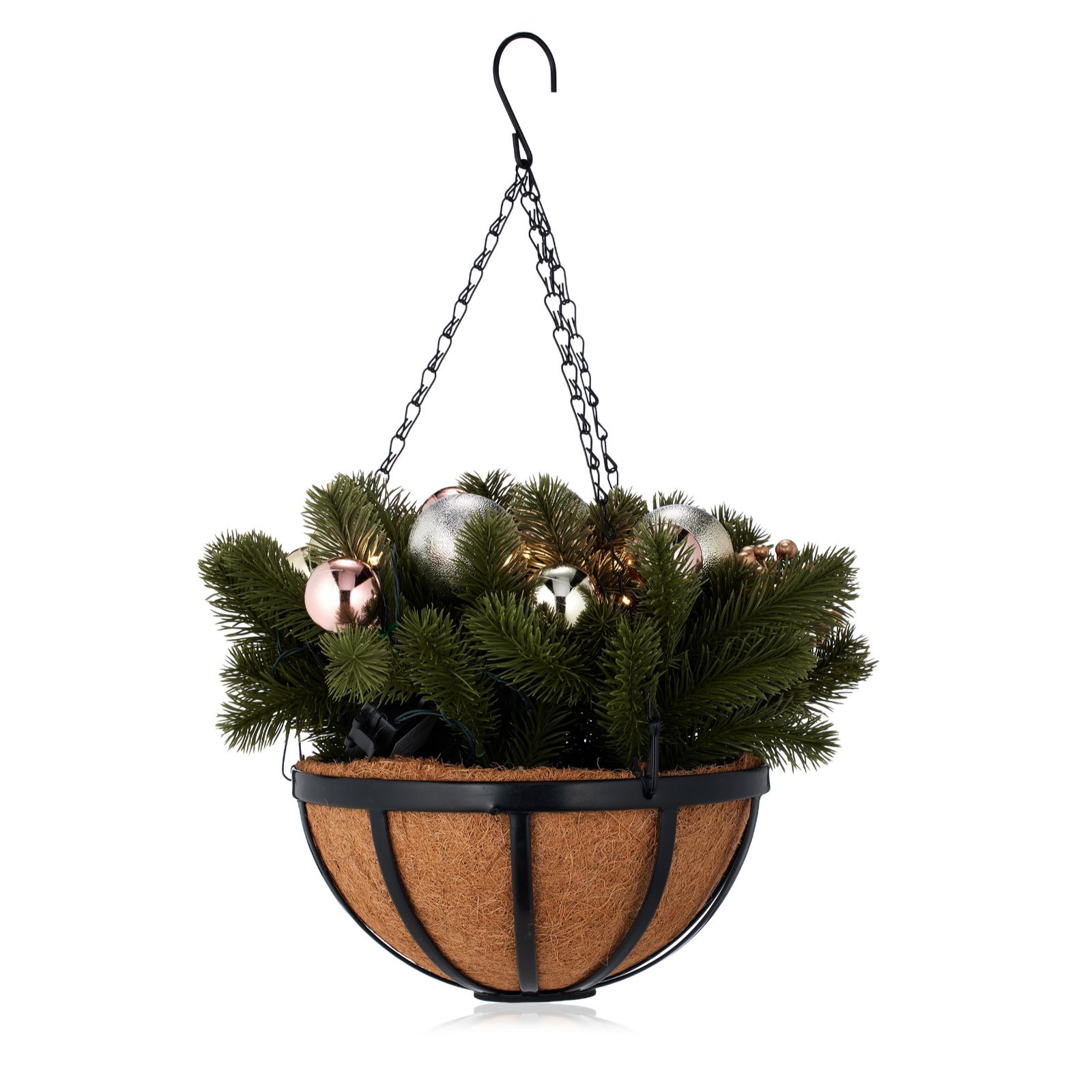 Home 2 Garden Faux Christmas Hanging Basket