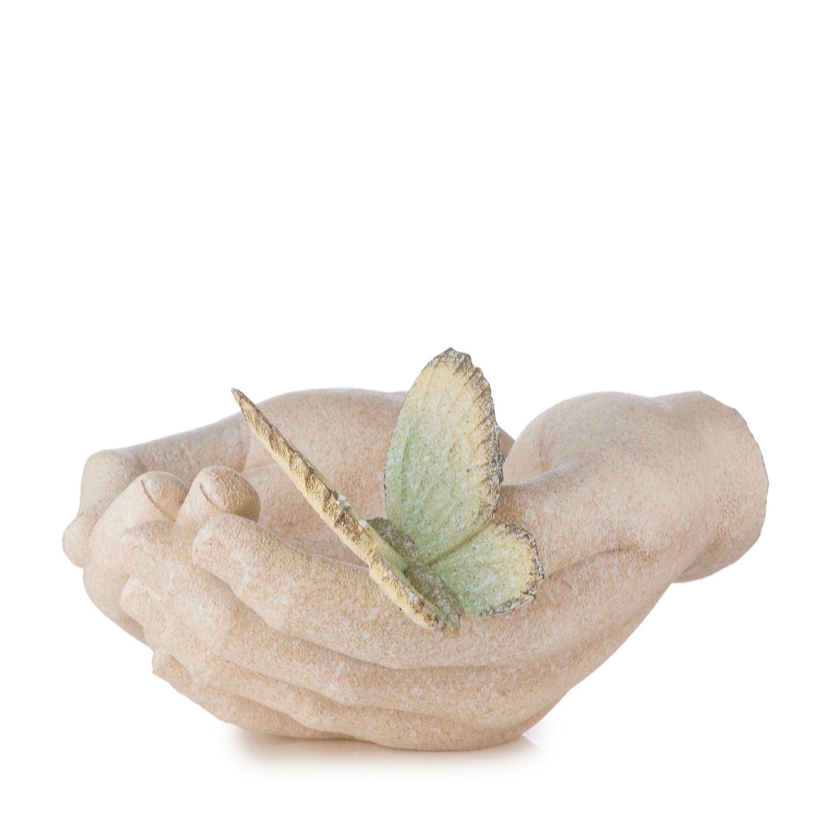 Outlet Garden Reflections Butterfly Hands Bird Feeder Sculpture