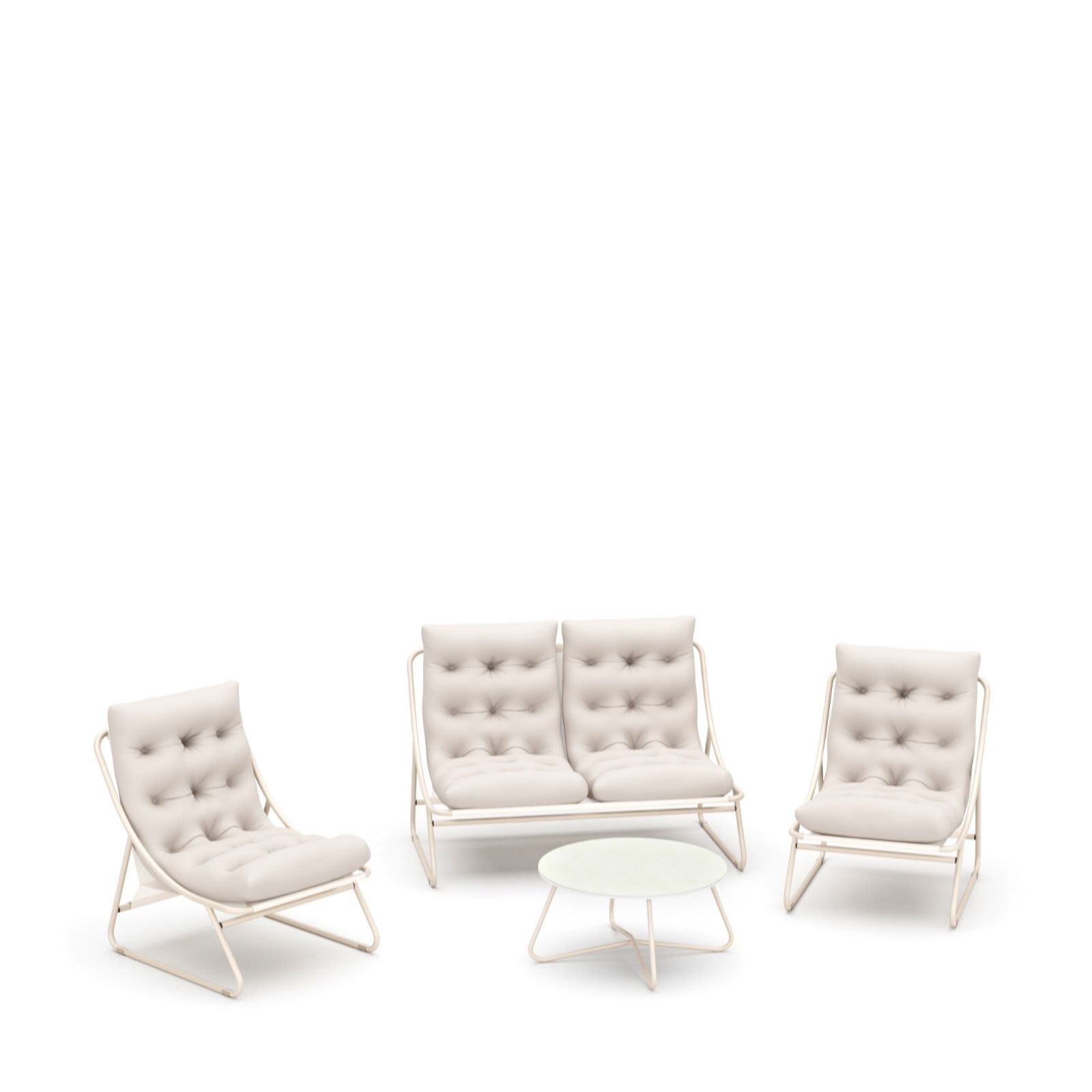 Garden Stories 4 Piece Padded Chairs & Table Conversation Set