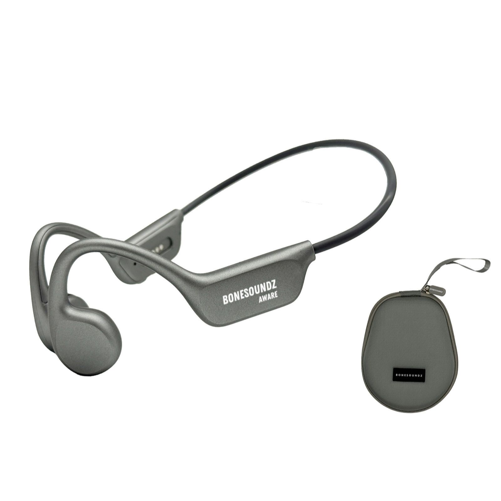 BoneSoundz Aware Bone Conduction Headphones w/ Storage & Light Up Band