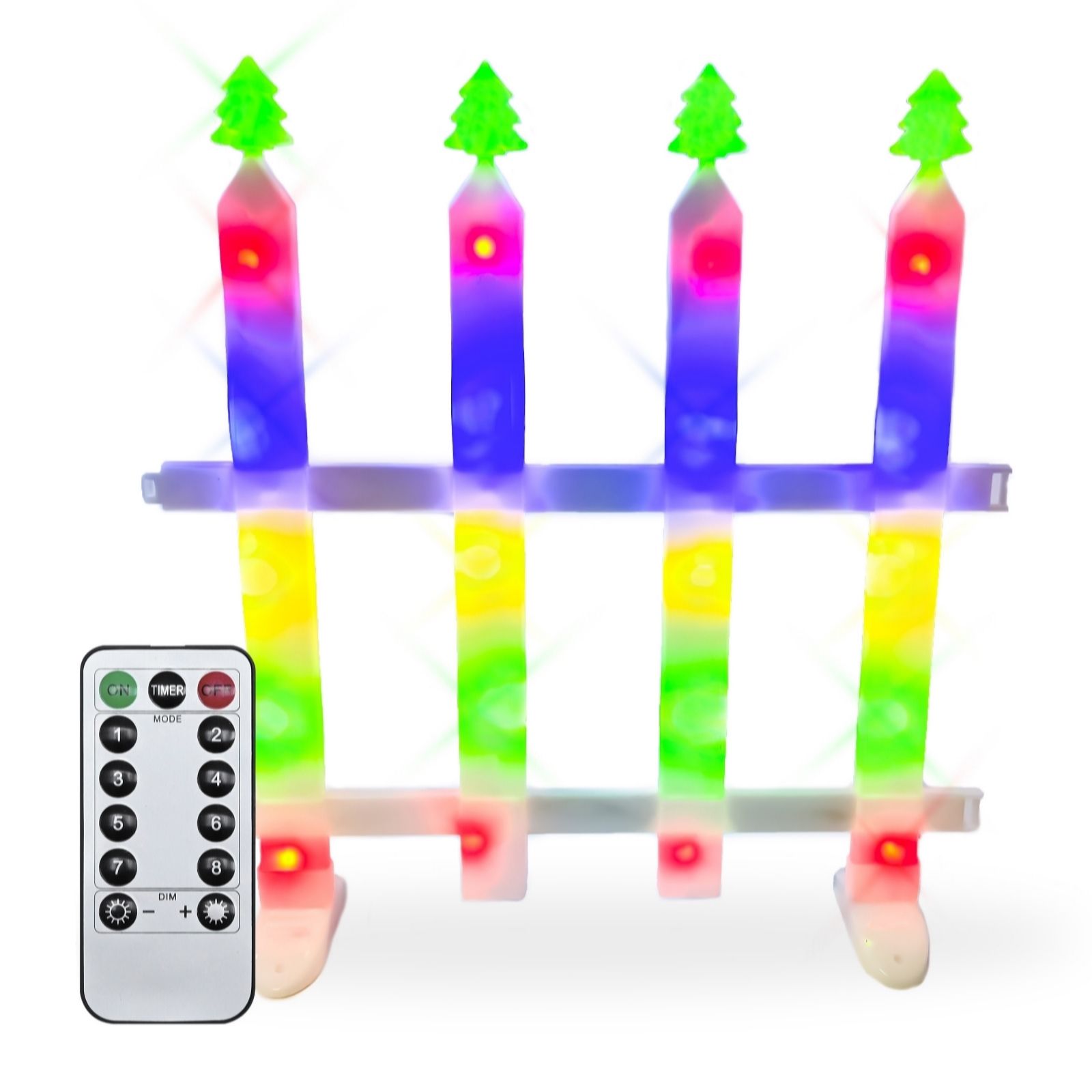 Outlet Pacific Accents 5 Panel Multicolour Fence Light