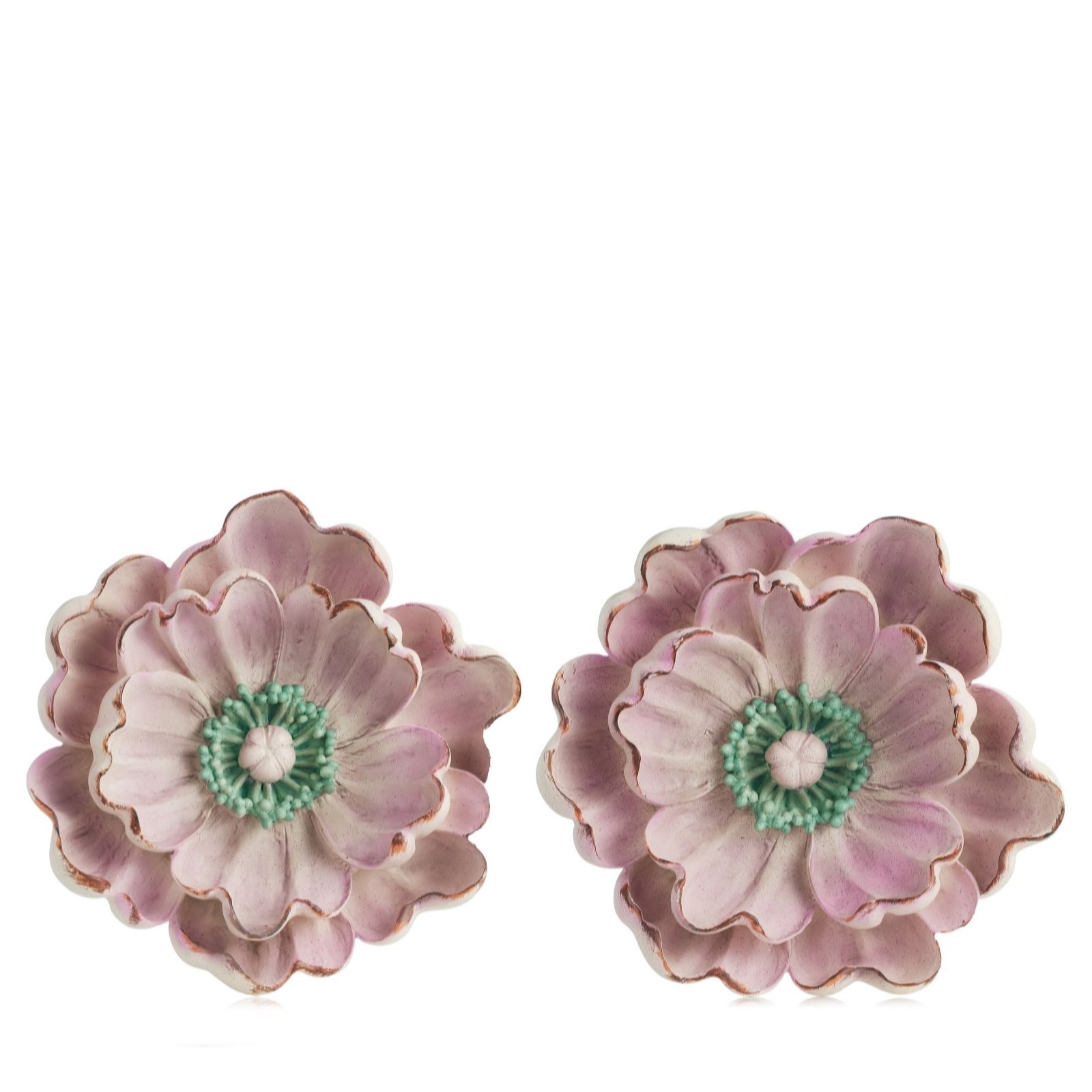 Outlet Garden Reflections Set of 2 Poppy Wall Hangings