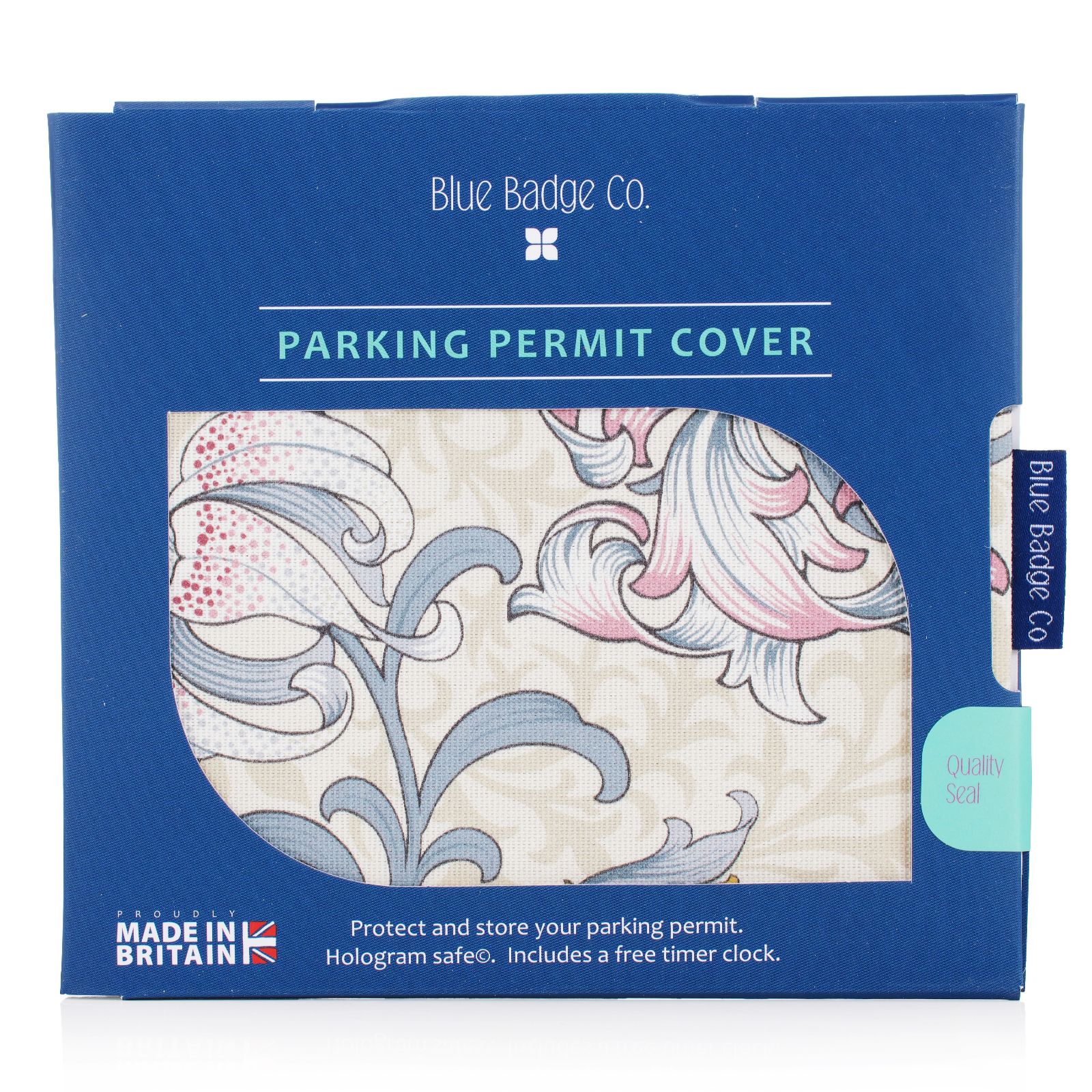 Blue Badge Co Disabled Parking Permit Wallet in William Morris Print