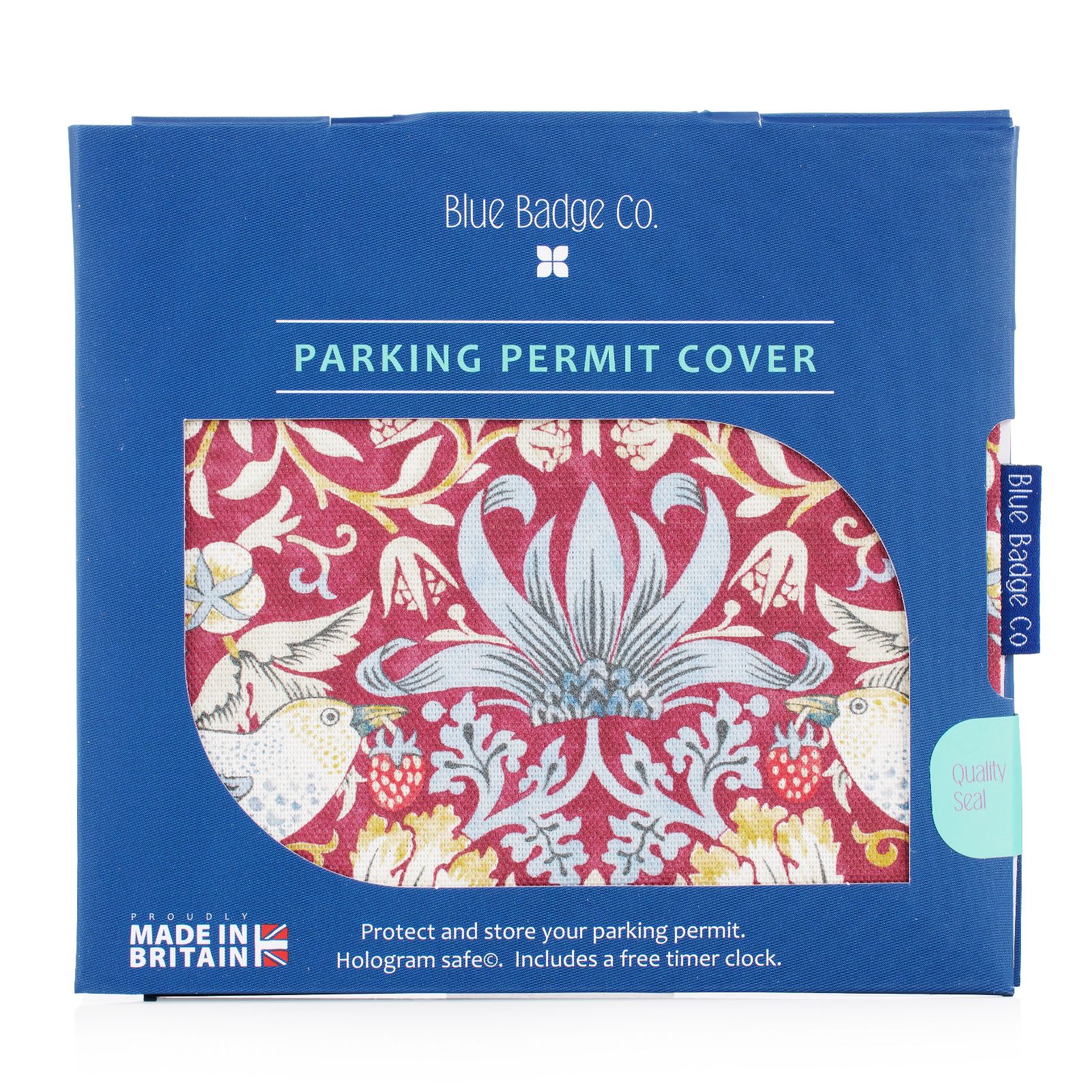 Blue Badge Co Disabled Parking Permit Wallet in William Morris Print