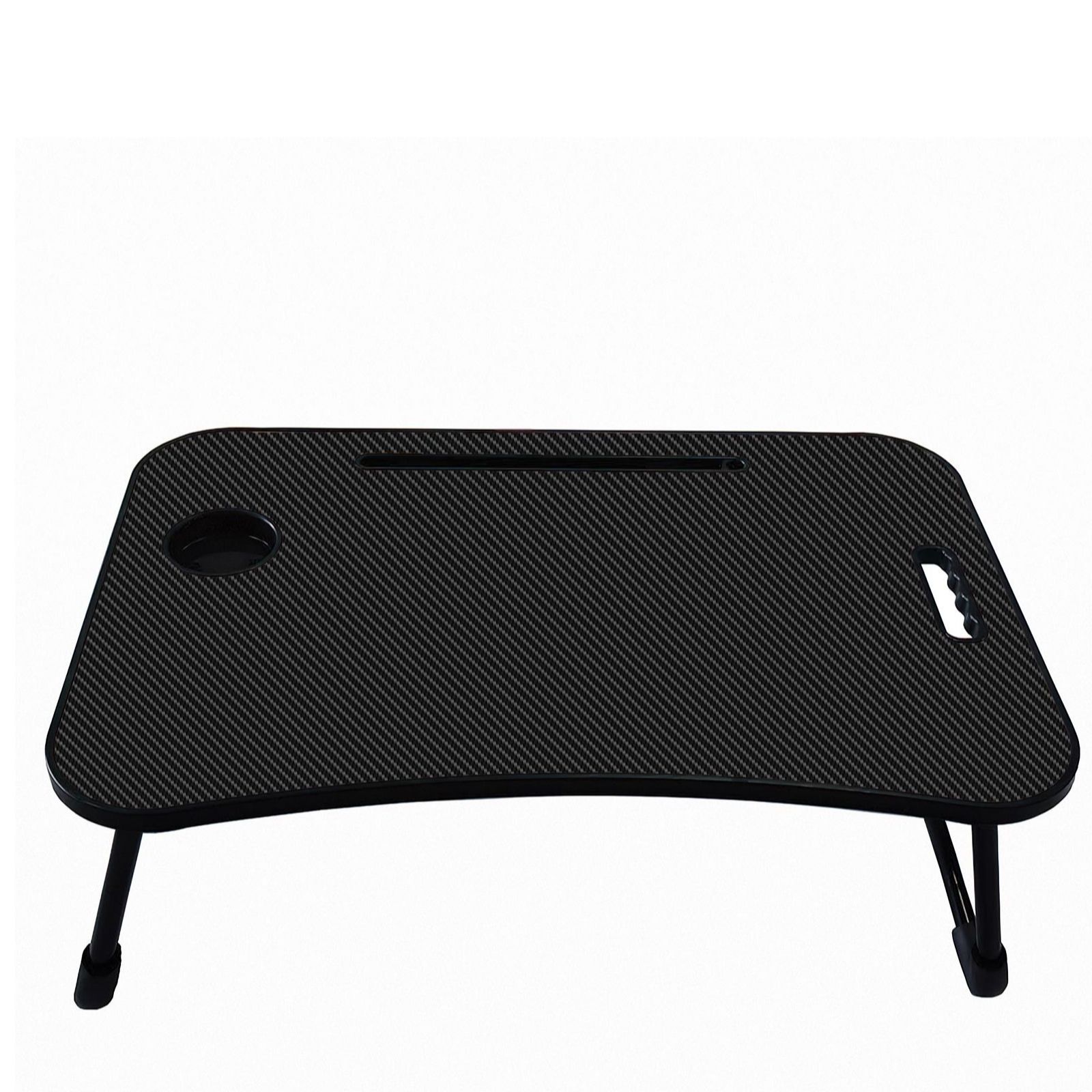 Portable Multimedia Table w/ Foldable Legs, Cup & Tablet Holders