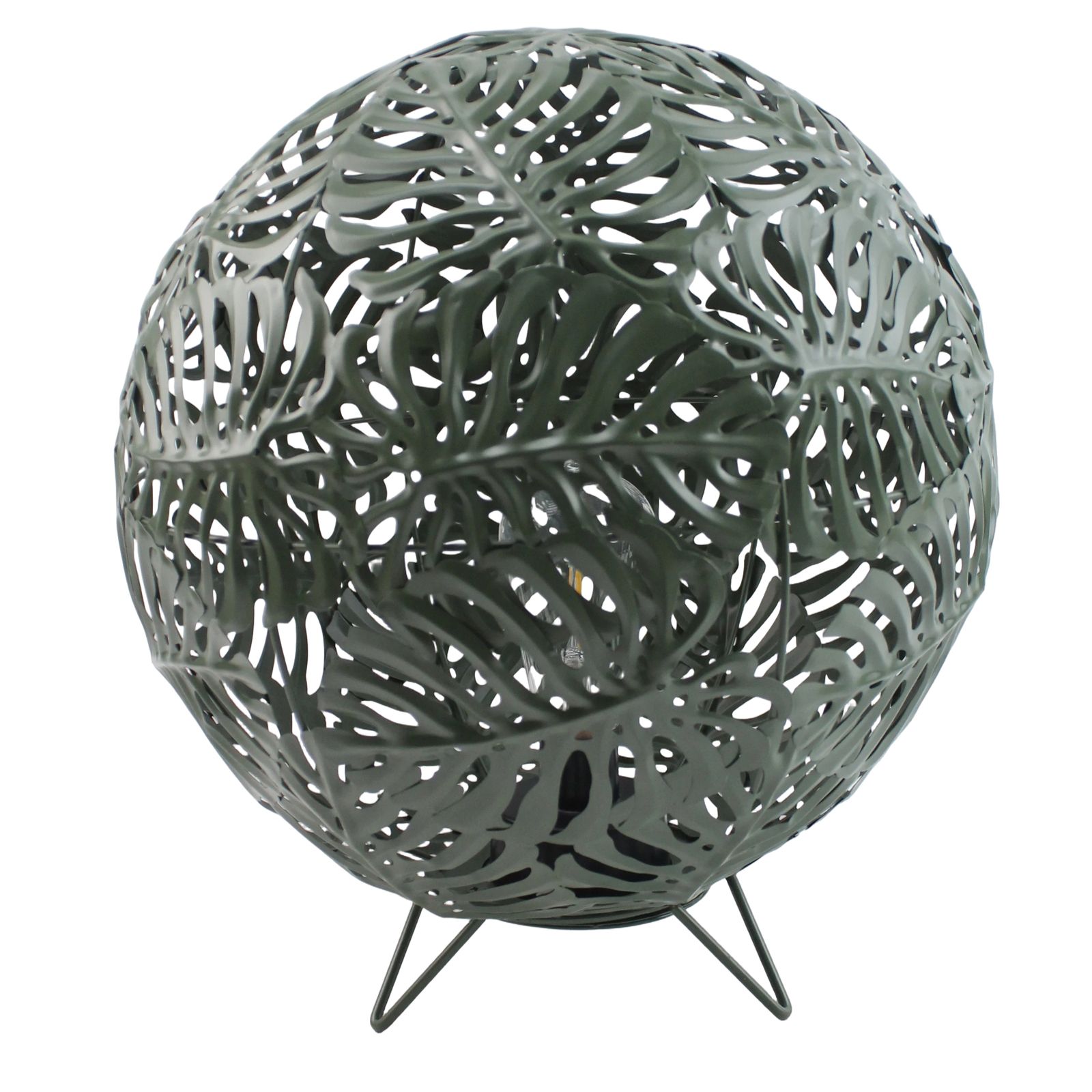 Outlet Garden Stories Large Footed Globe Tropical Metal Lantern