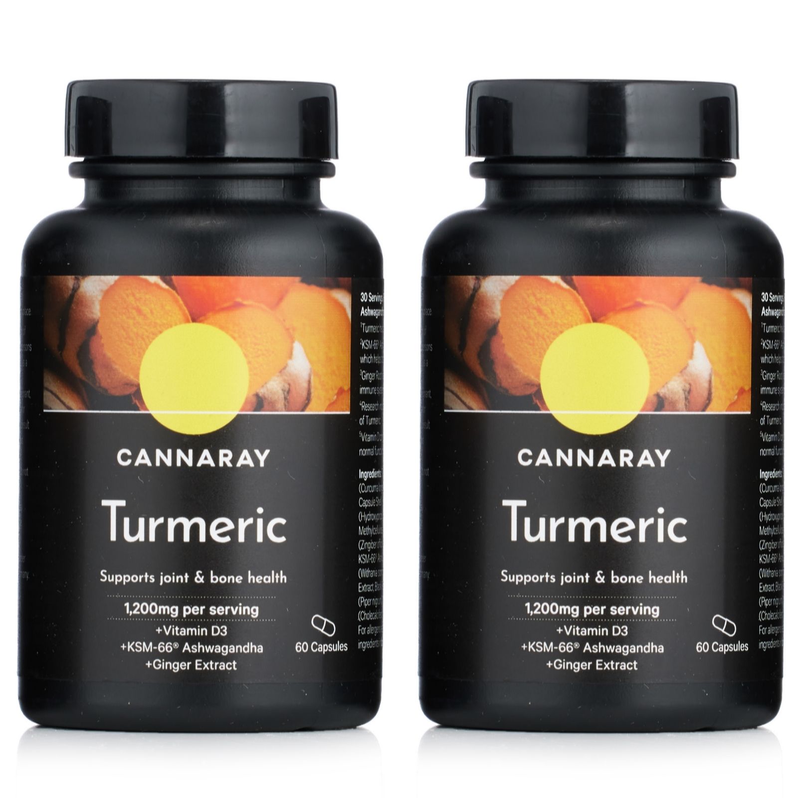 Cannaray Turmeric Capsules 1200mg Duo