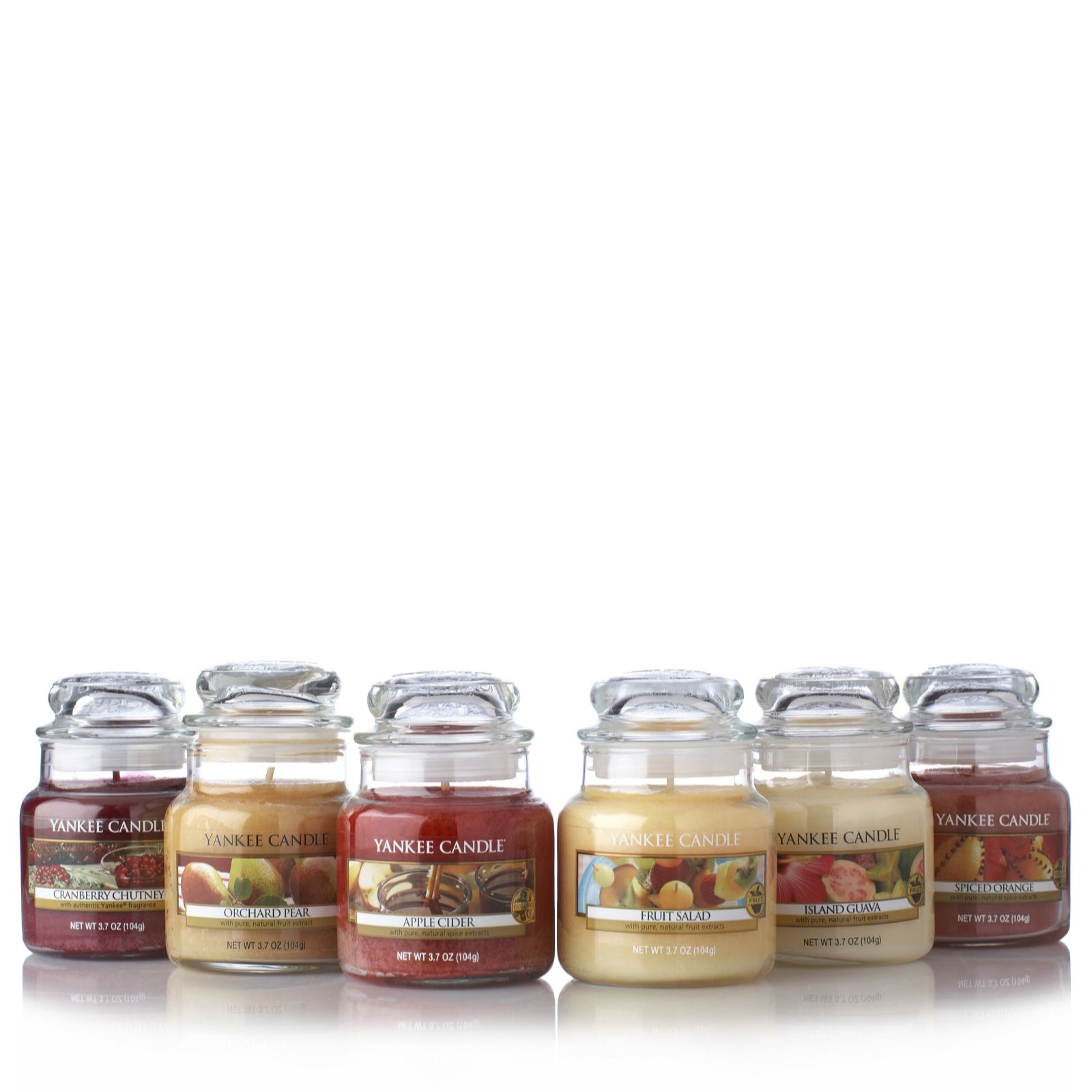 Yankee Candle Set of 6 Summer Bounty Small Jars QVC UK
