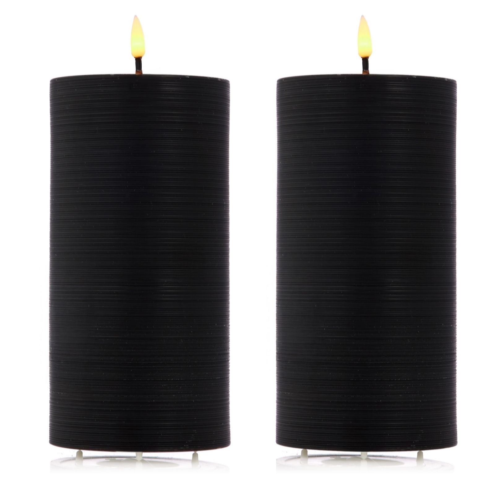Outlet My Garden Stories Set of 2 20cm Black Rustic Finish Candles