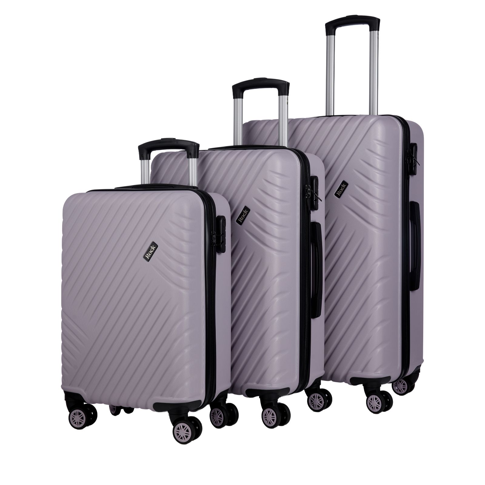 Outlet Rock Luggage Santiago 3pc Suitcase Set