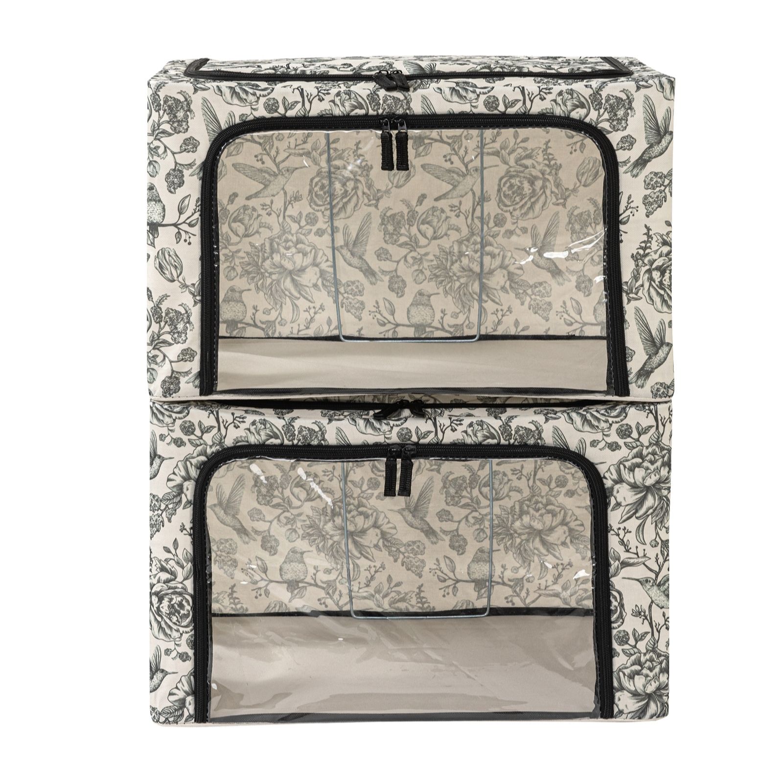 Periea Set of 2 Medium Plus Size Collapsible Storage Boxes